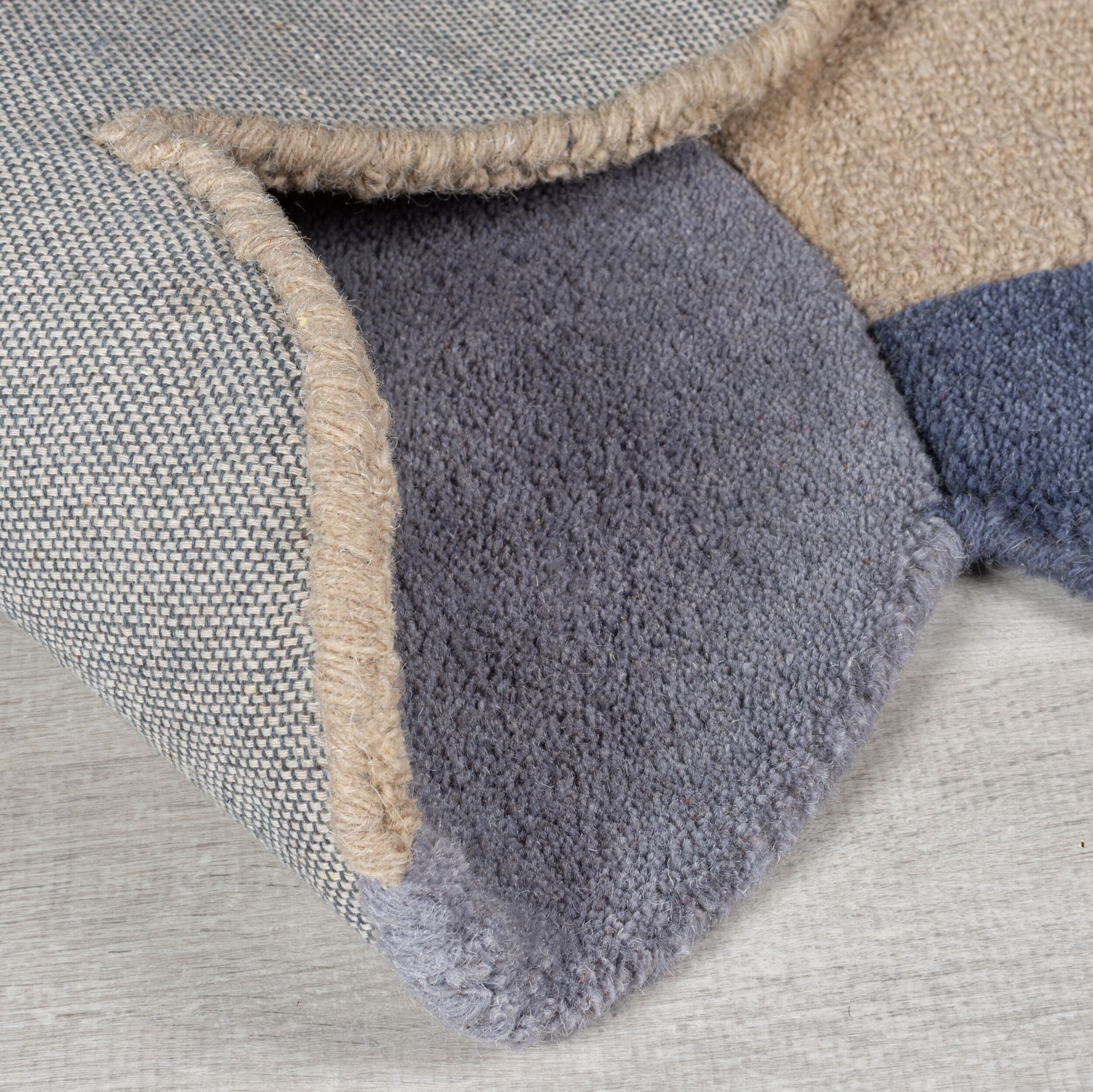 FLAIR RUGS Wollteppich »Mia Scallop«, rechteckig, 12 mm Höhe, in Jakobsmuschel-Form