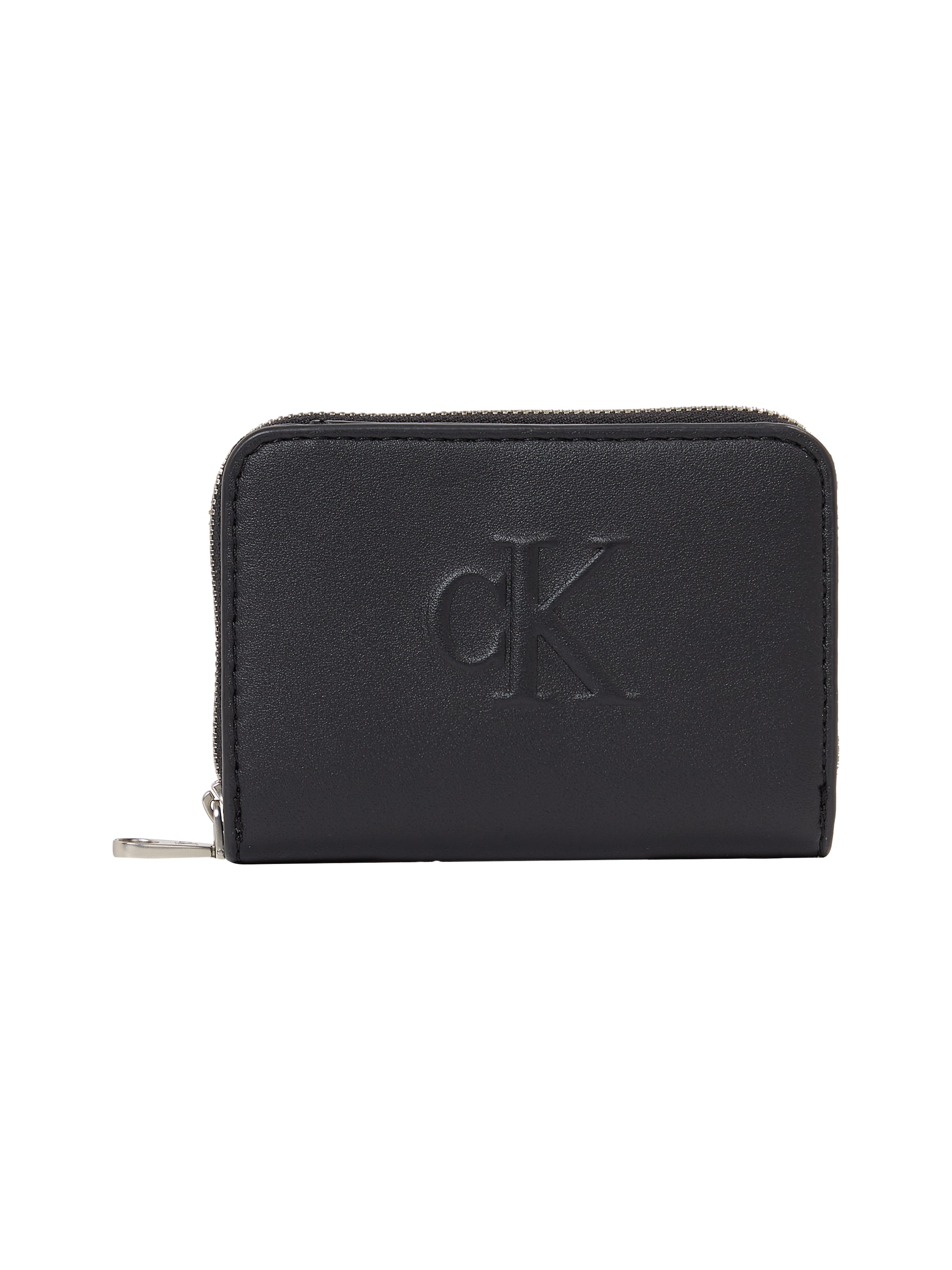 Calvin Klein Jeans Geldbörse »SCULPTED MED ZIP AROUND WALLET«, Geldbeutel, Portemonnaie Damen mit CK Prägung