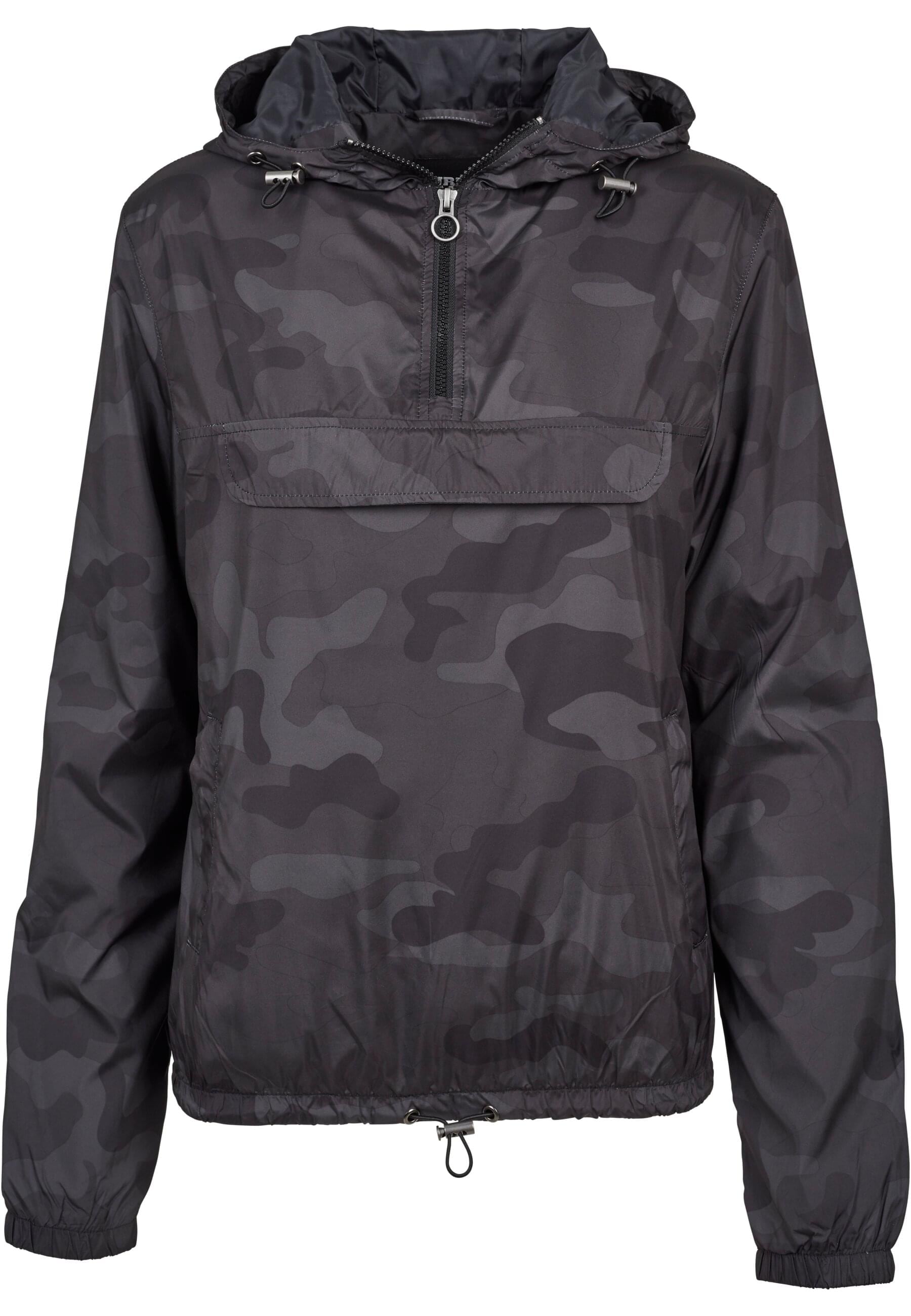 URBAN CLASSICS Windbreaker "Urban Classics Damen Ladies Camo Pull Over Jacket", (1 St.), mit Kapuze