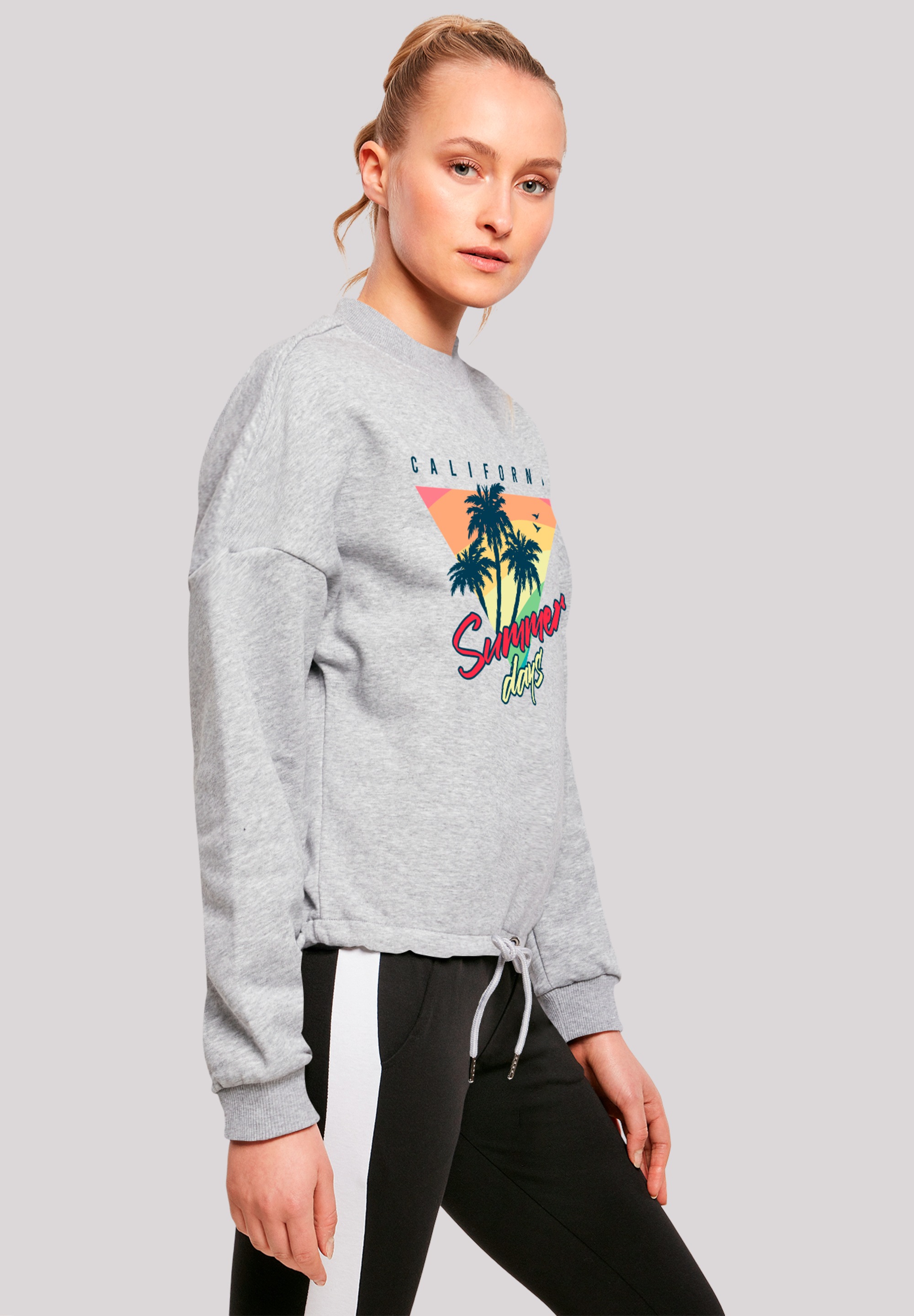 F4NT4STIC Sweatshirt »California Palmen Retro«, Premium Qualität