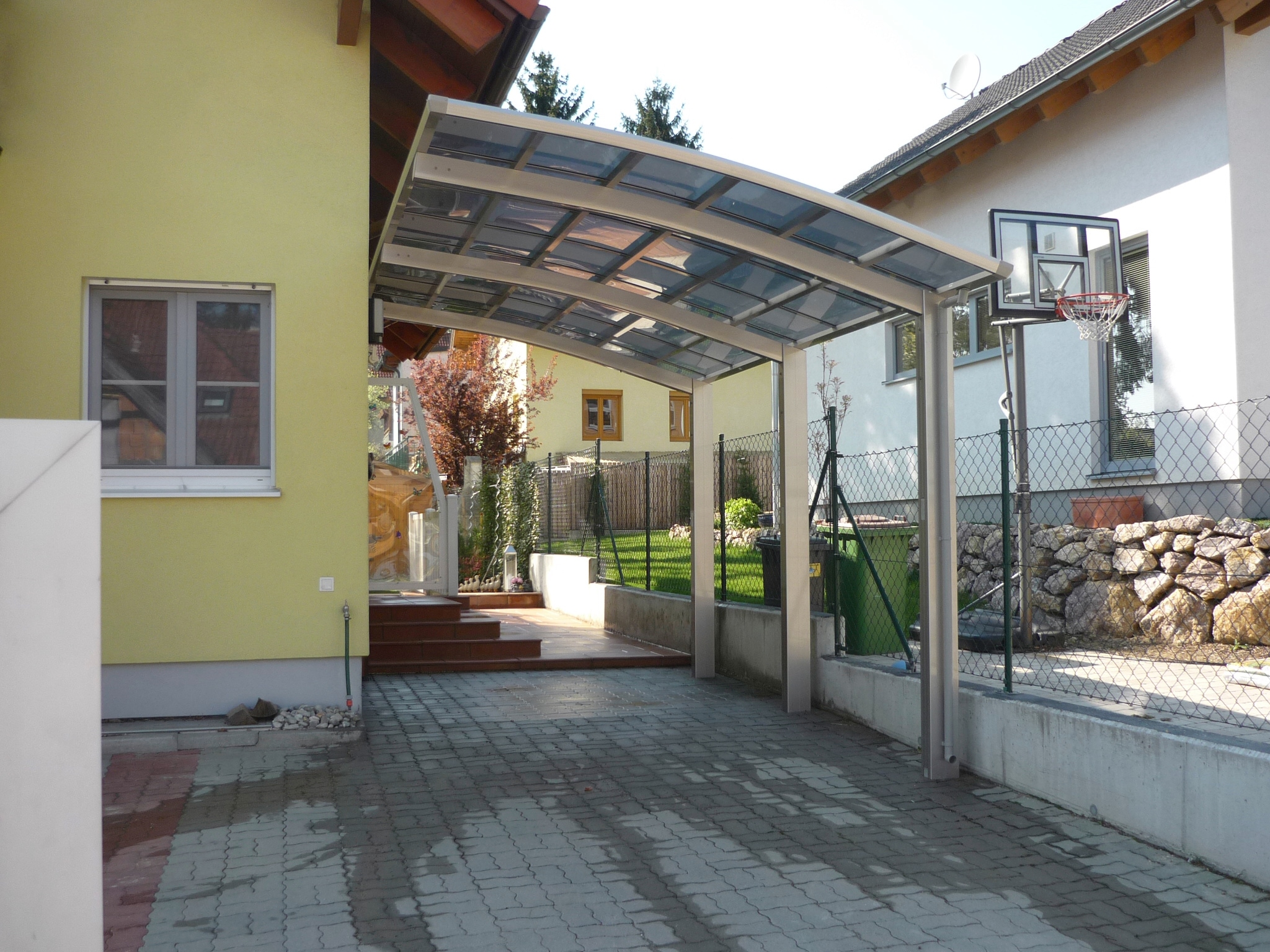 Ximax Einzelcarport auf Edelstahl-Look BAUR | XS«, cm, Aluminium, Aluminium, Sonderlänge/Breite 225 edelstahlfarben, Typ 110 Raten »Portoforte