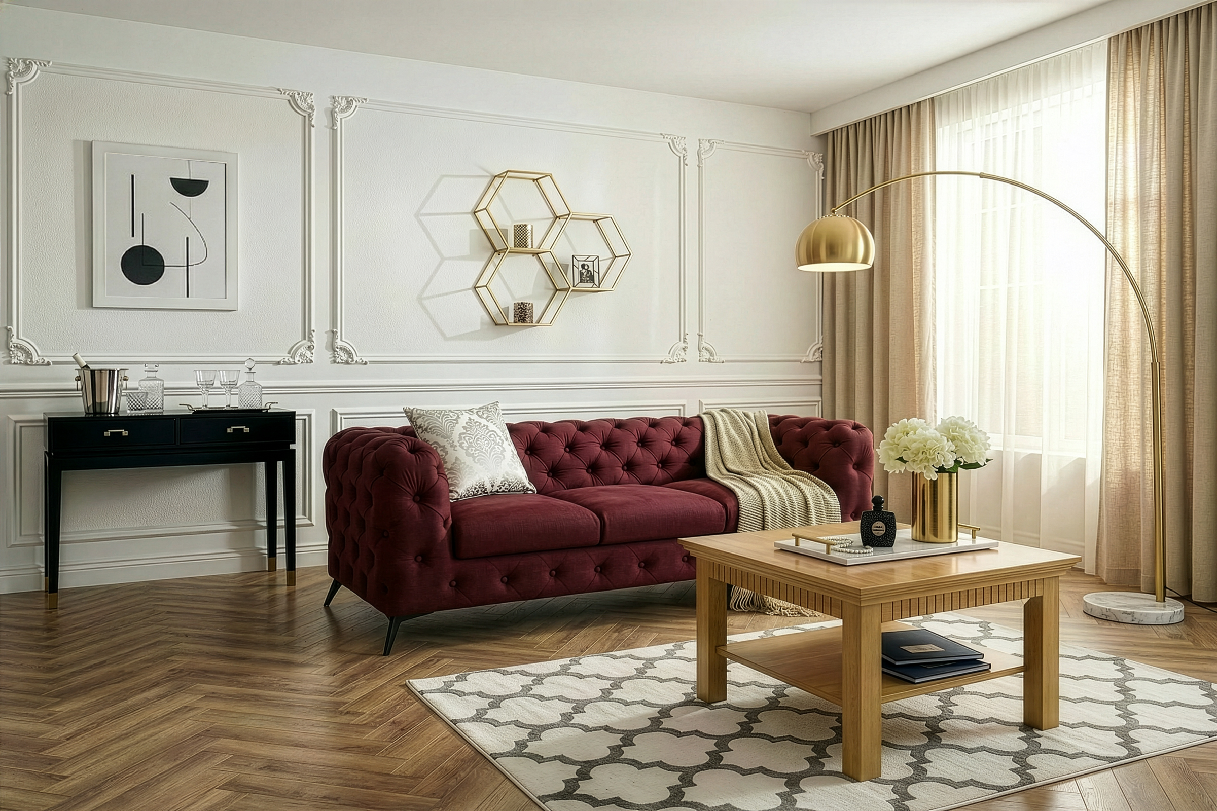 Home affaire Chesterfield-Sofa "Amaury" aufwändige Knopfheftung, moderne Ch günstig online kaufen