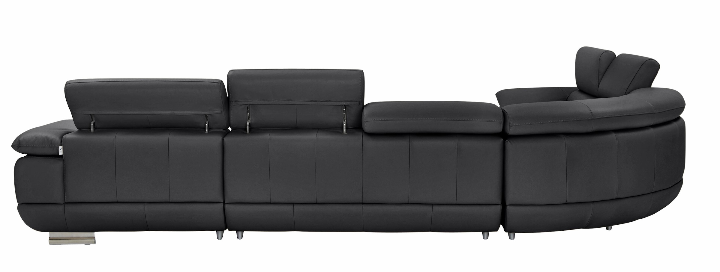 CALIA ITALIA Wohnlandschaft »Magic, italienisches Sofa zum Träumen, erstklassiger Sitzkomfort«, verstellbaren Kopfstützen zum Relaxen, in 2 Lederqualitäten, U-Form