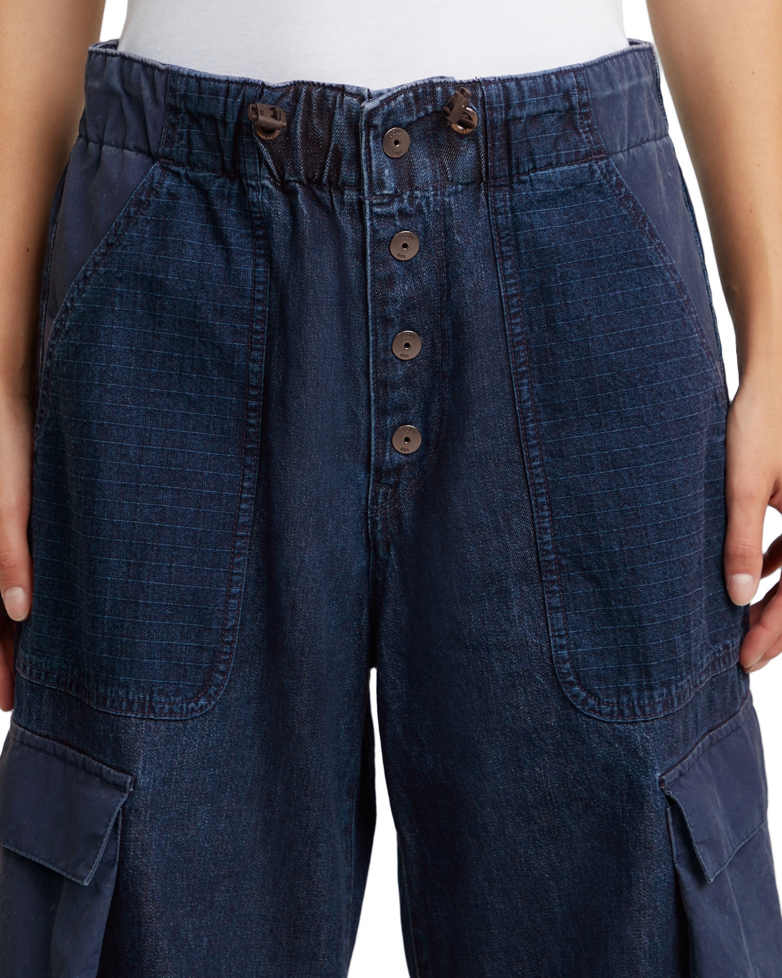 5-Pocket-Jeans G-STAR "Cocoon Jeans Fabric Mix", Damen, Gr. 32, Länge 34, faded indigo patched, Obermaterial: 100% Baumwolle, Jeans 5-Pocket-Jeans 3