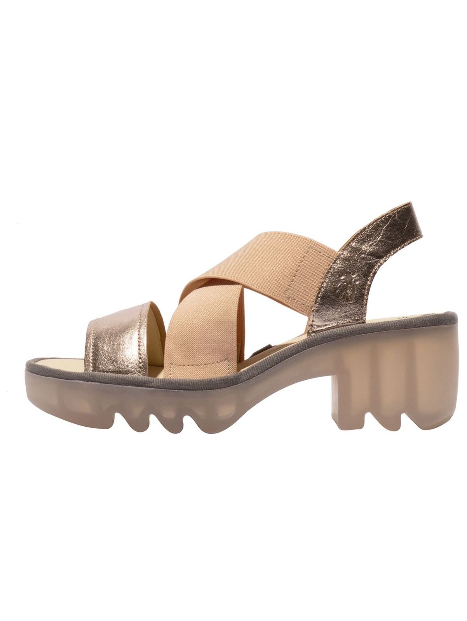 Fly London High-Heel-Sandalette »Fly London Sandalen Leder/Textil«