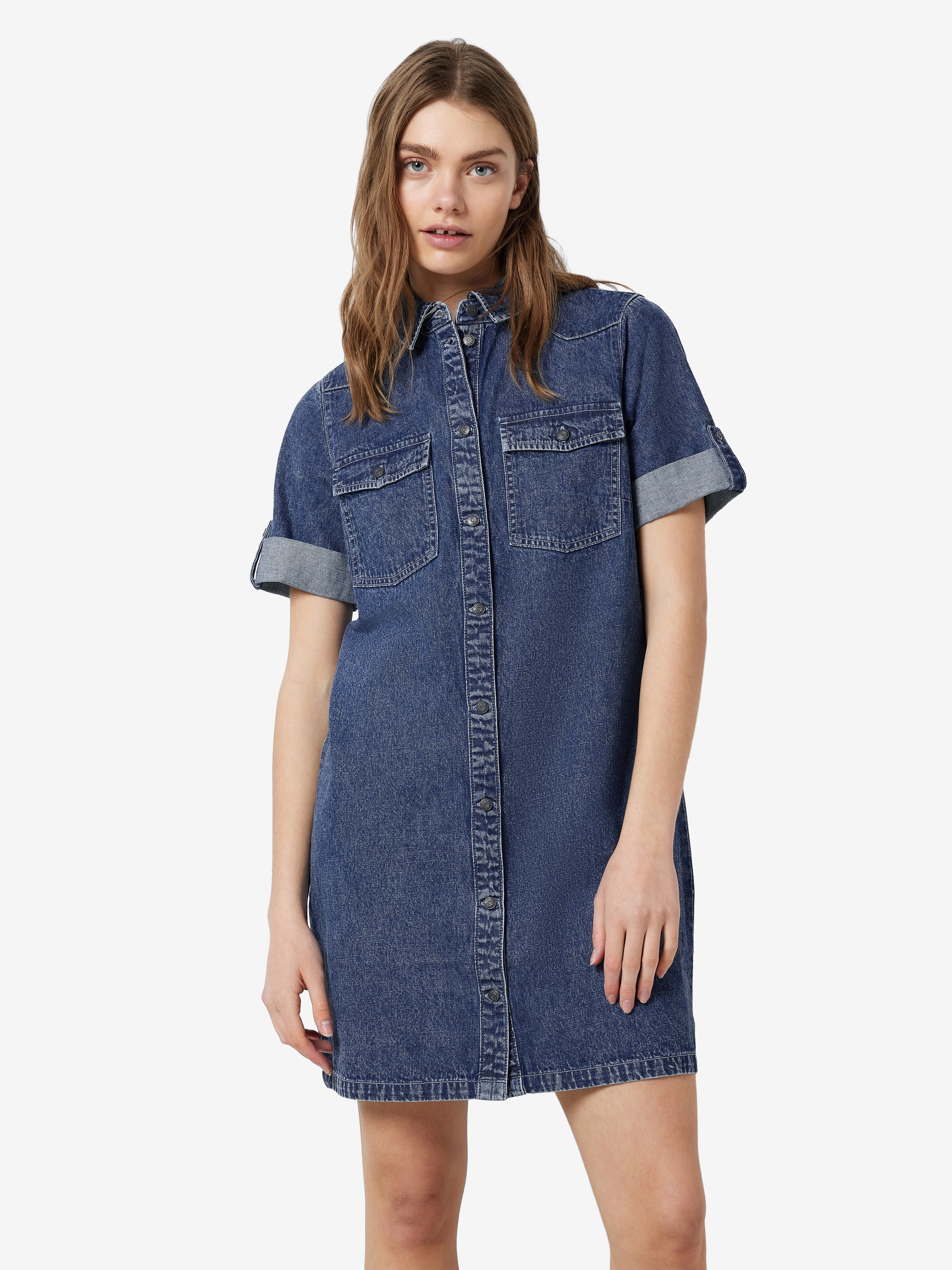 Noisy may Jeanskleid "NMNEW SIGNE S/S DENIM DRESS WG002MB NOOS" Brusttasche günstig online kaufen