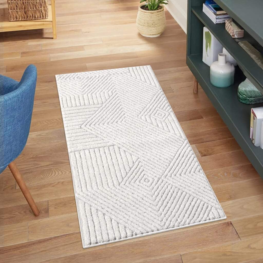 Carpet City Teppich »LOUNGE 0632«, rechteckig, 15 mm Höhe, Kurzflor-Teppich Modern,...