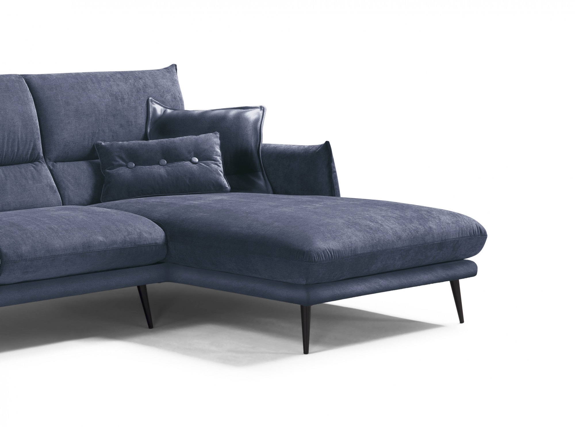 Egoitaliano Ecksofa »FUNNY, hochwertiges und aktuelles Design, bequeme Rückenlehne«, hochwertiger Sitzkomfort, L-Form