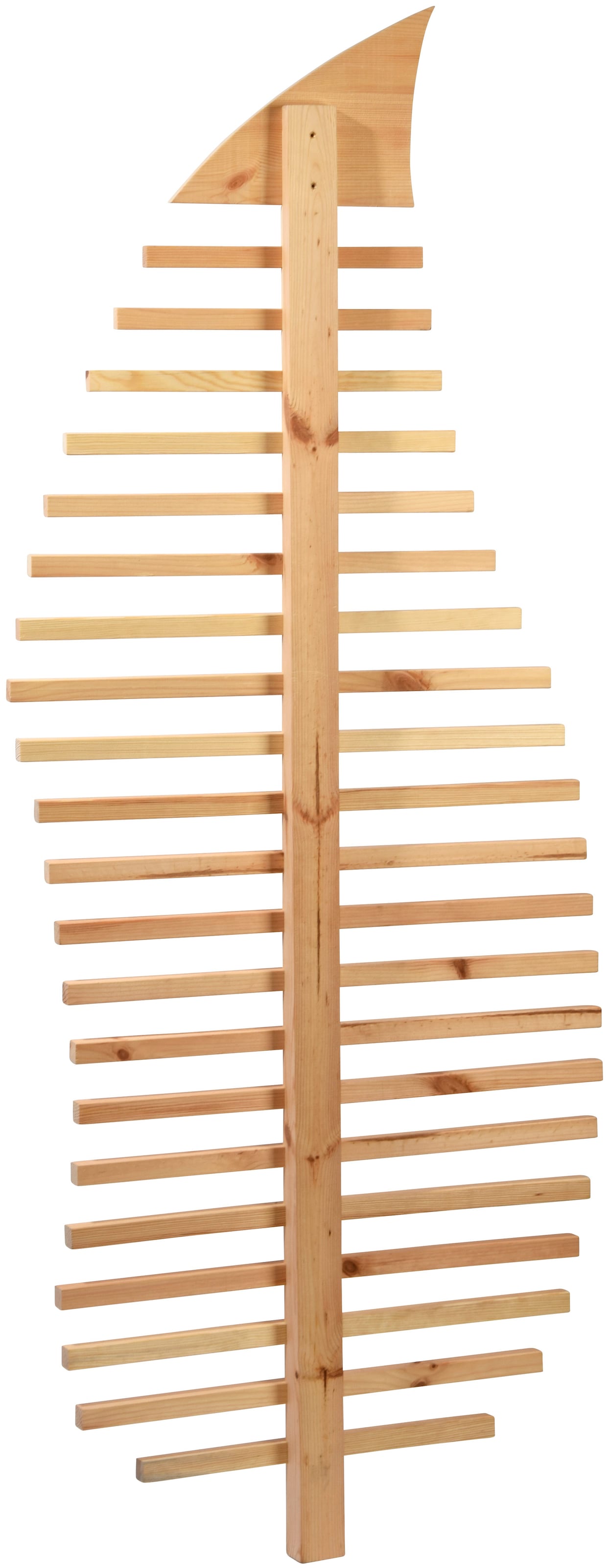 dobar Rankhilfe »Großes Design-Rankgerüst "Fraxinus-Blatt"« Rankhilfe 76x6,5x186cm, Metall-Erdspieß 7x7x75cm