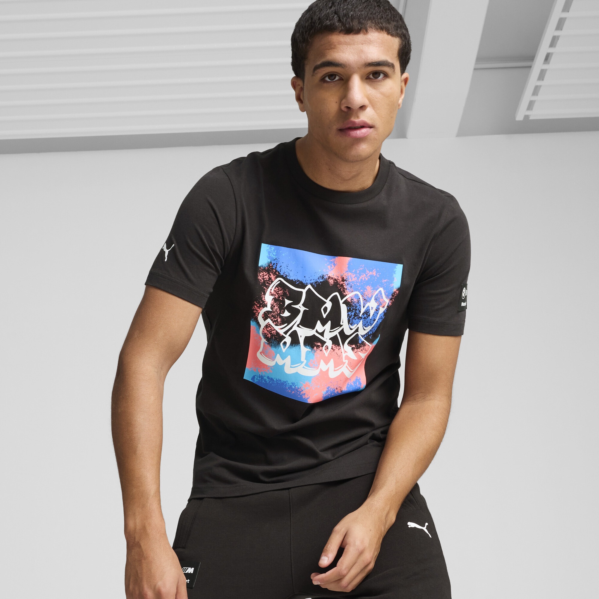PUMA T-Shirt »BMW M Motorsport Neon Energy Graphic T-Shirt Herren«