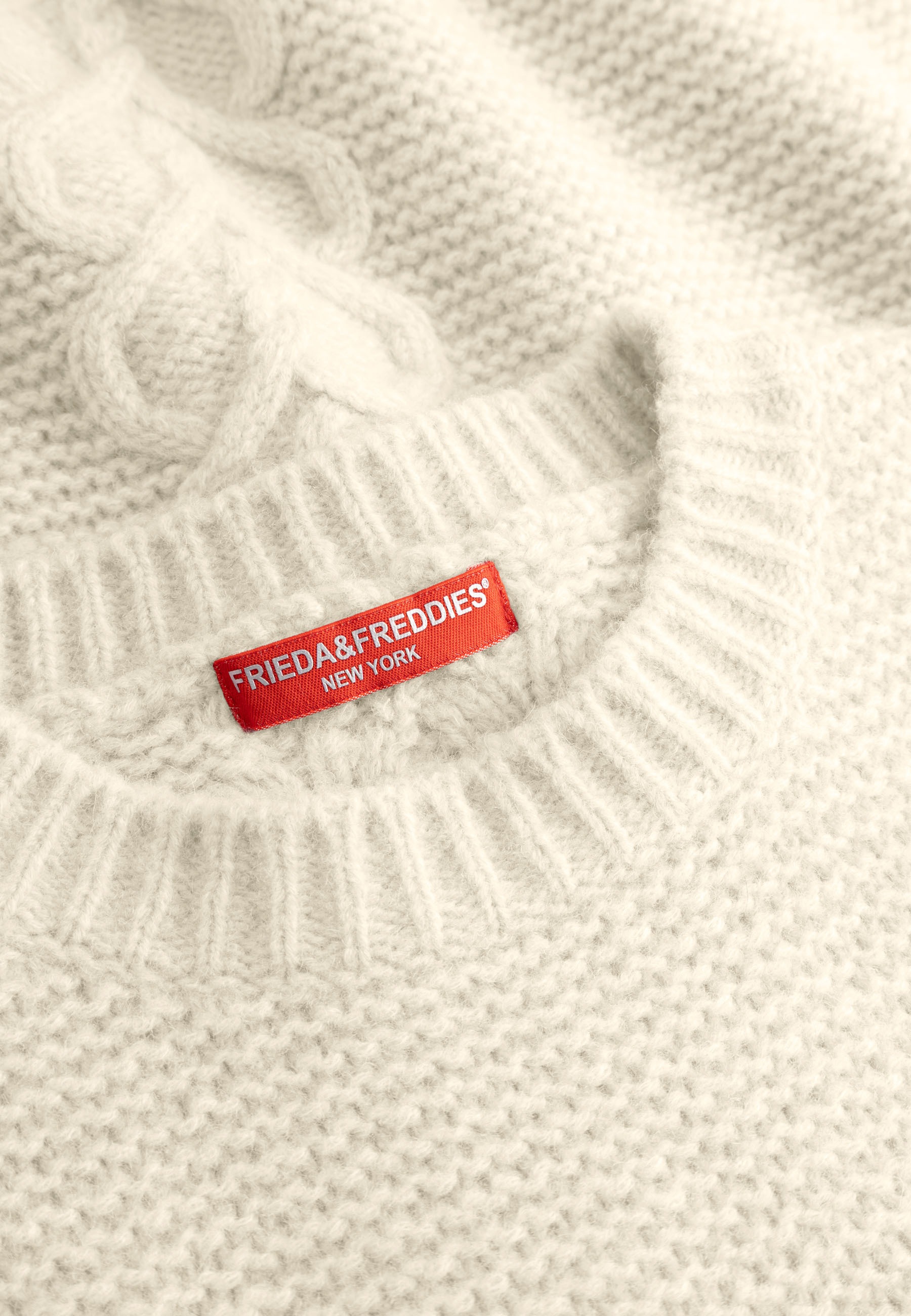 Frieda & Freddies Strickpullover »Frieda & Freddies Pullover mit Zopfstrickdetail«