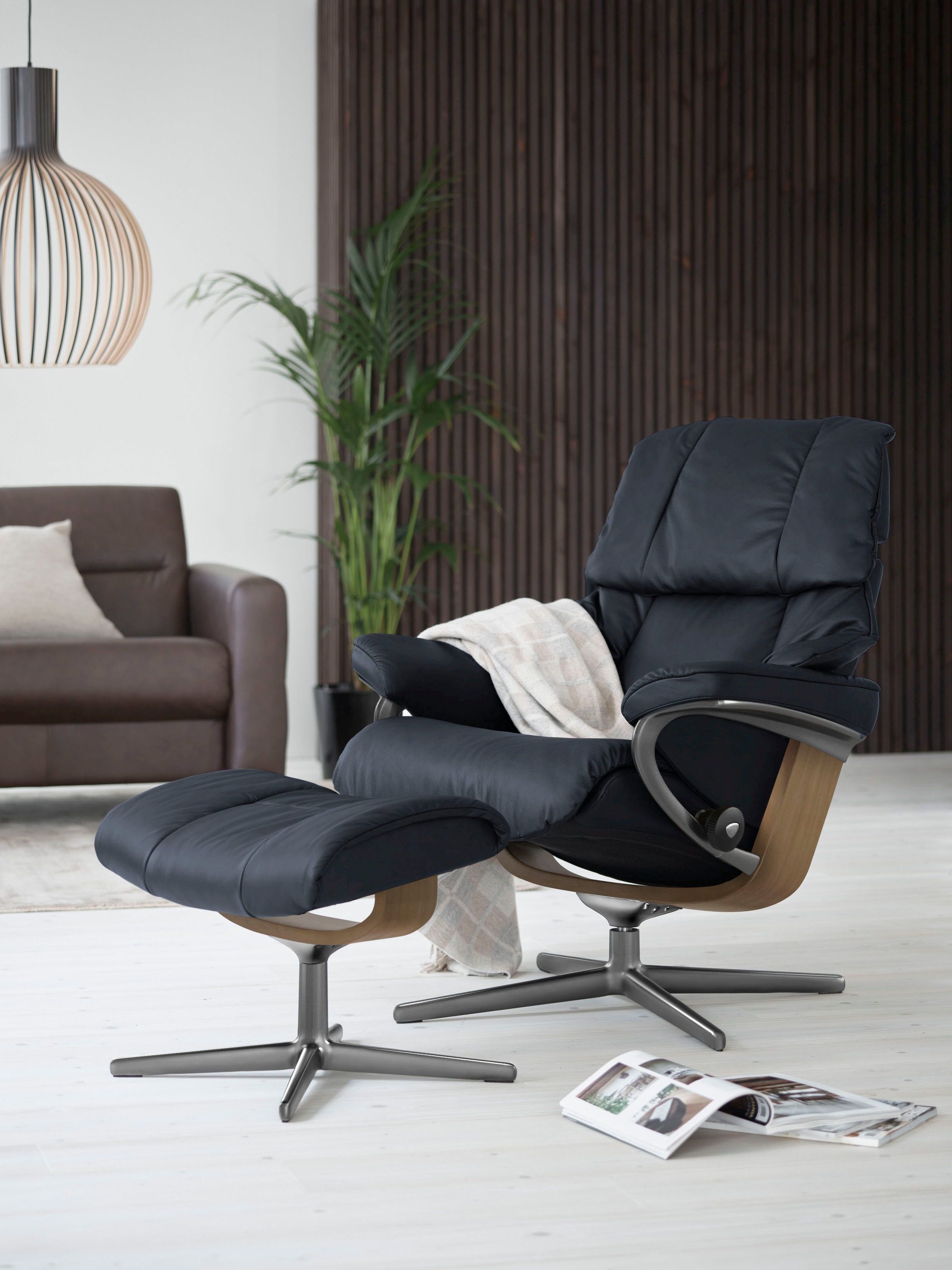 Stressless "Reno" mit Cross Base, Größe S, M & L, Holzakzent Eiche günstig online kaufen