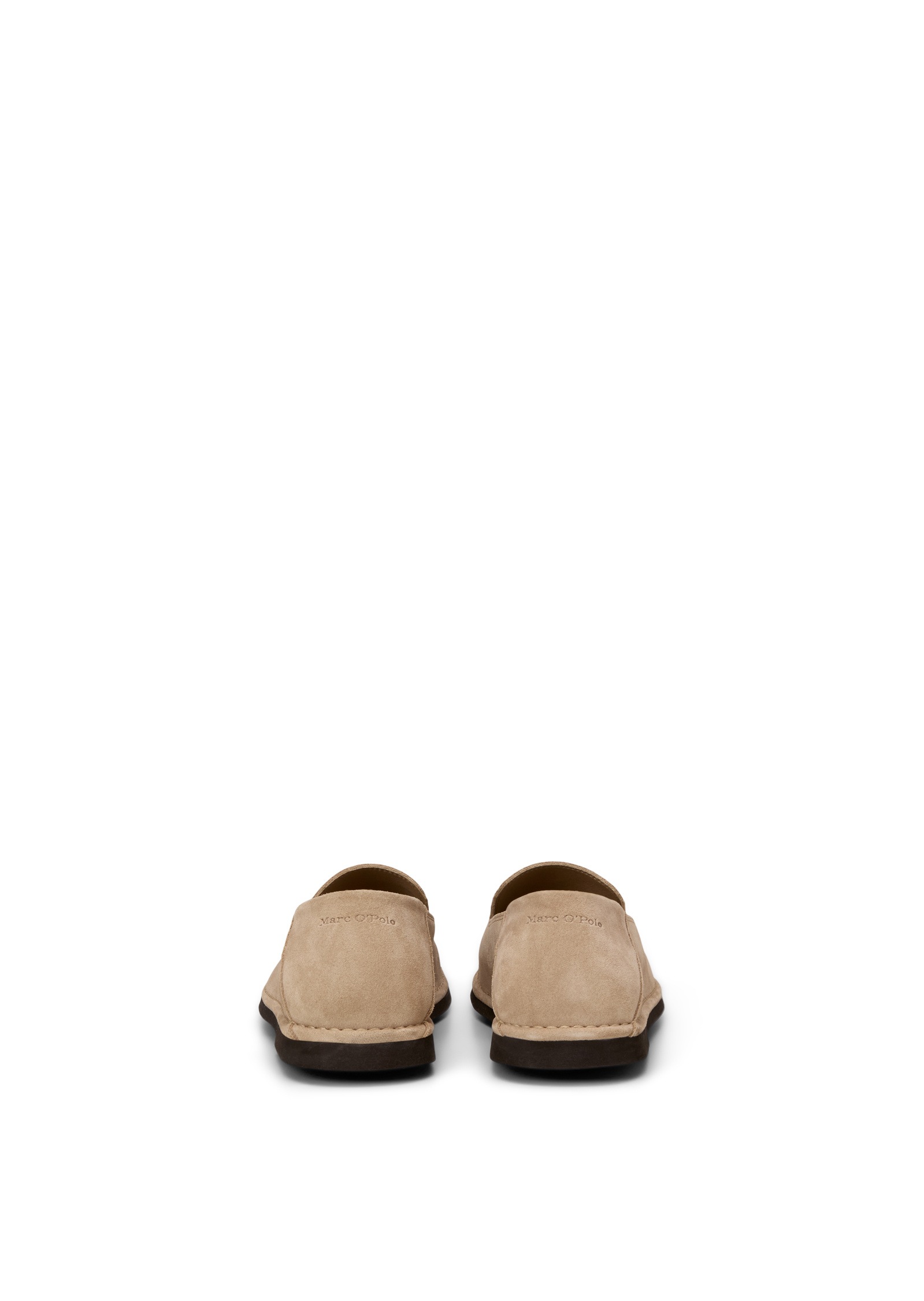 Loafer MARC O'POLO "aus weichem Veloursleder", Damen, Gr. 46, charleston grau, Obermaterial: 100% Leder (Rind), unifarben, Schuhe Loafer 3