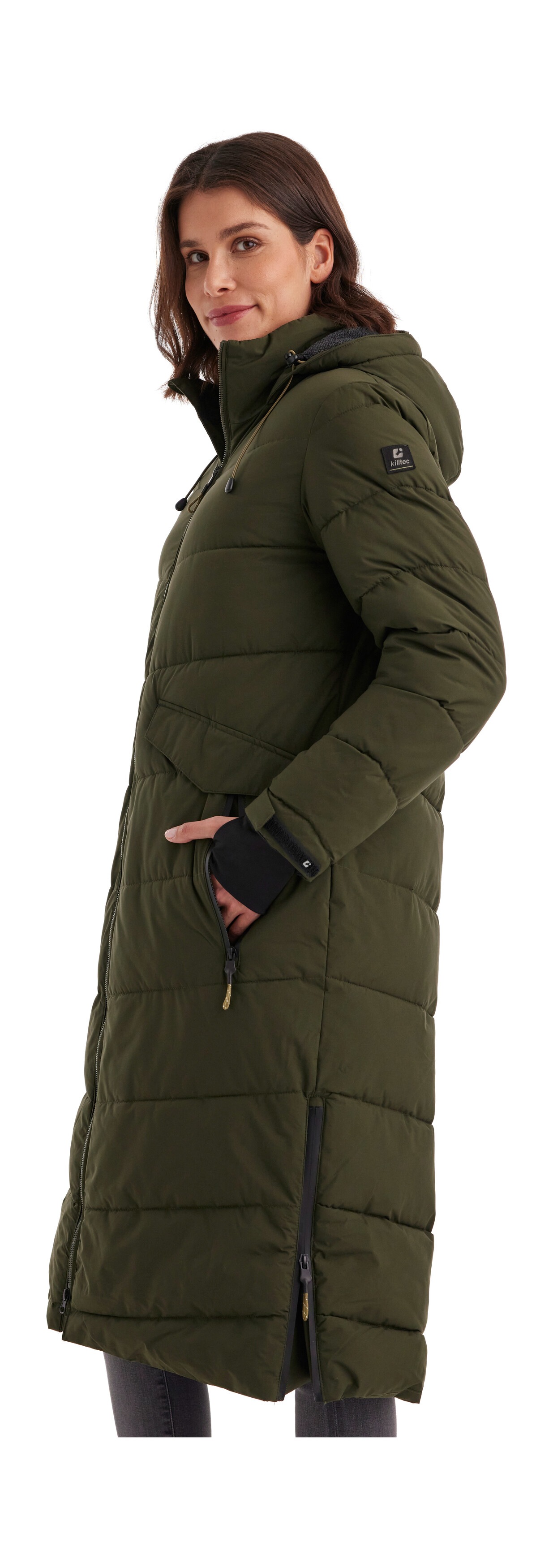 Thumbnail - Killtec Steppmantel "KOW 62 WMN QLTD CT" Wasser- und windabweisender Mantel mit Teddyfell und viel Stauraum