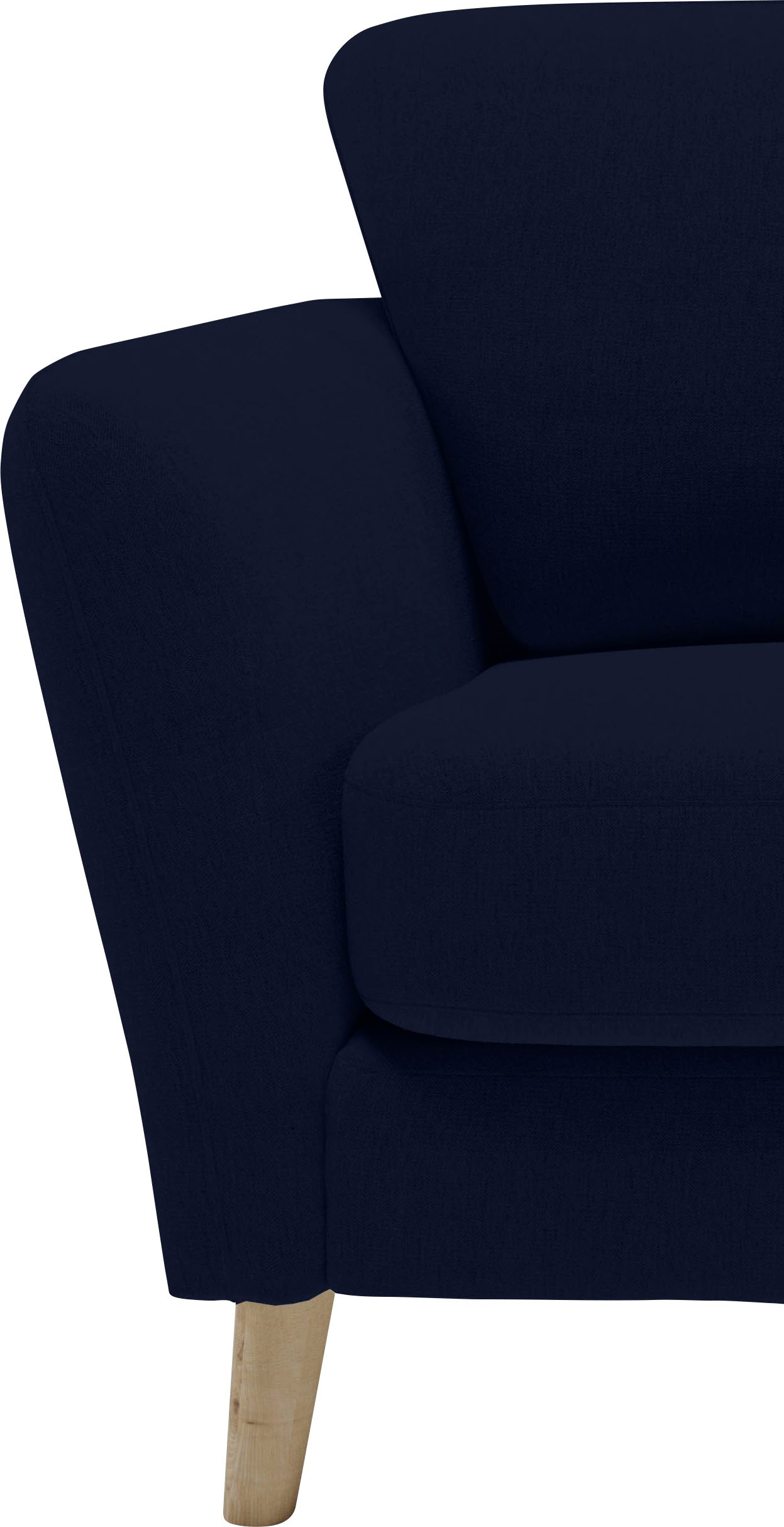 Home affaire Ecksofa »MARSEILLE 278/278 cm, L-Form,«, gleichschenklig, aus Eiche-Massivholz Beinen, verschiedene Bezüge