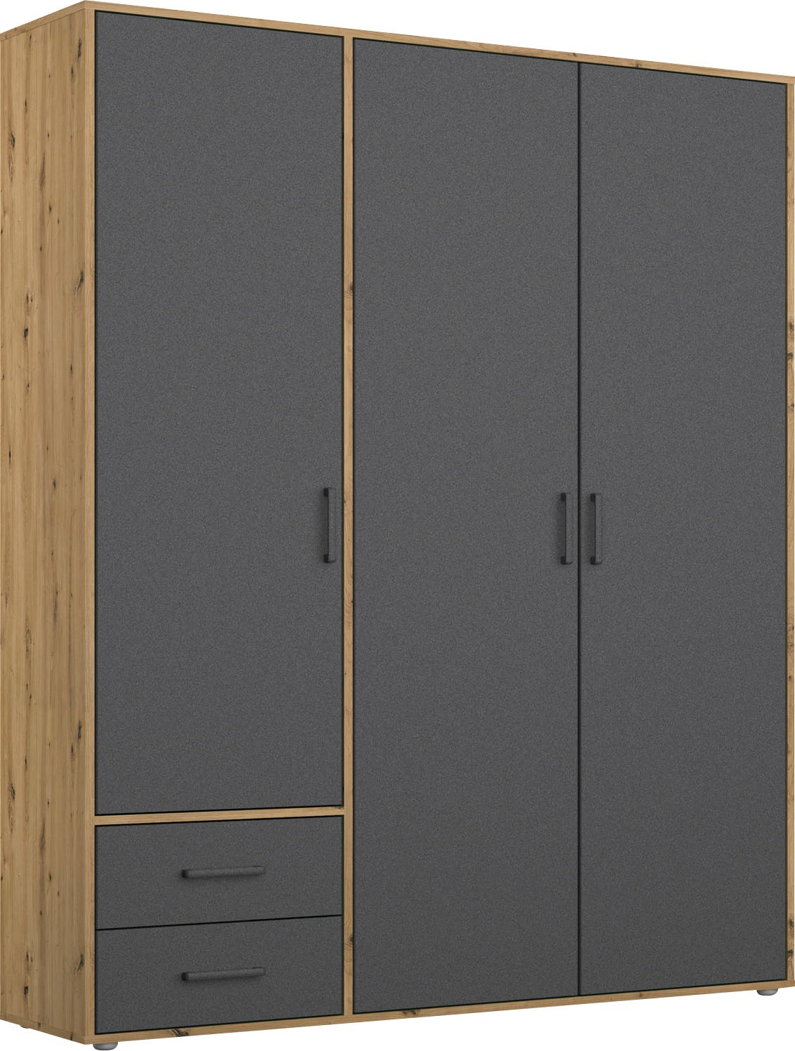 rauch Drehtürenschrank "Kleiderschrank Schrank Garderobe Wäscheschrank VOYAGER", (in 3 verschiedenen Ausstattungen BASIC