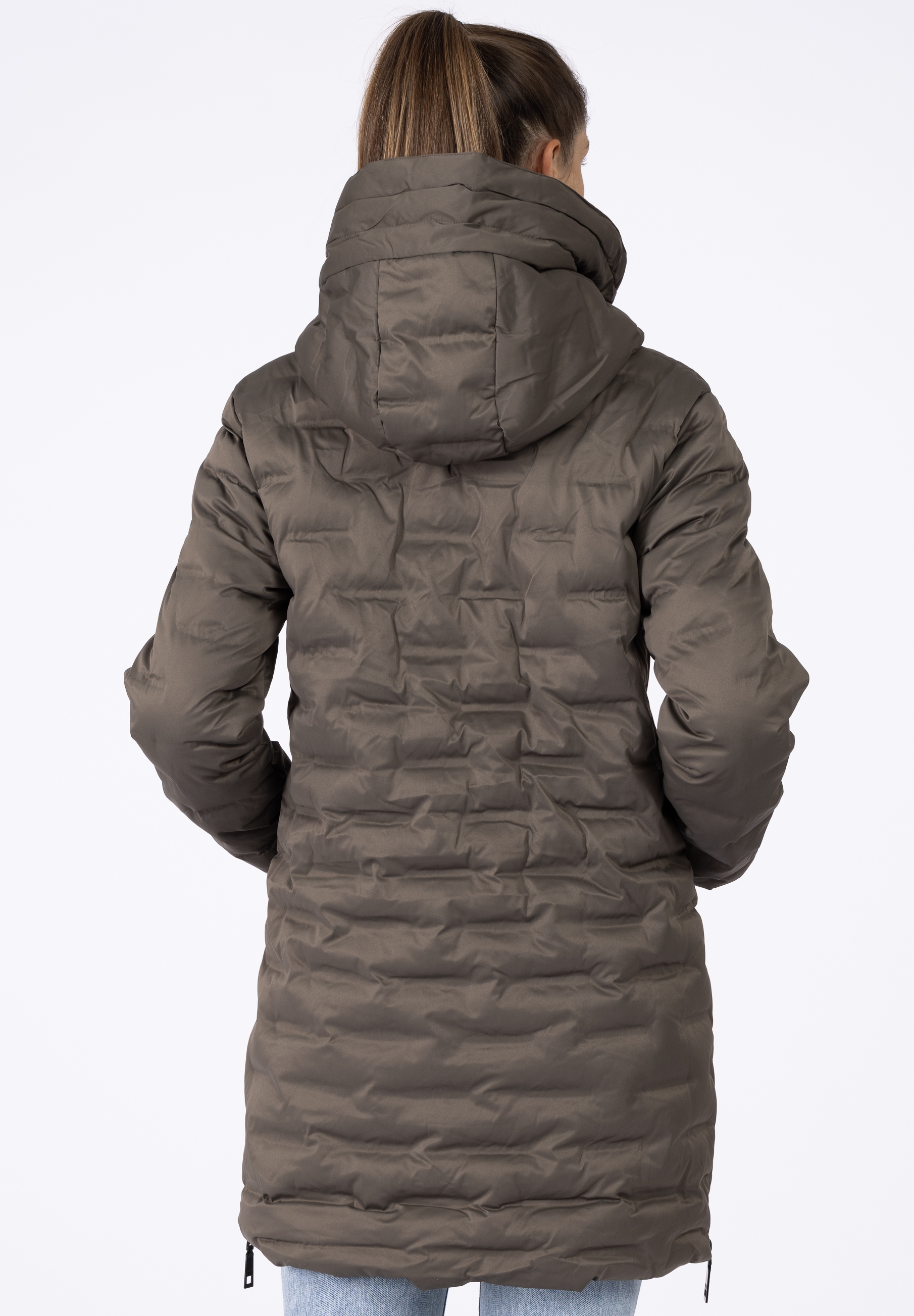 LPO Steppjacke »MARA II LONG«, auch in Großen Größen erhältlich