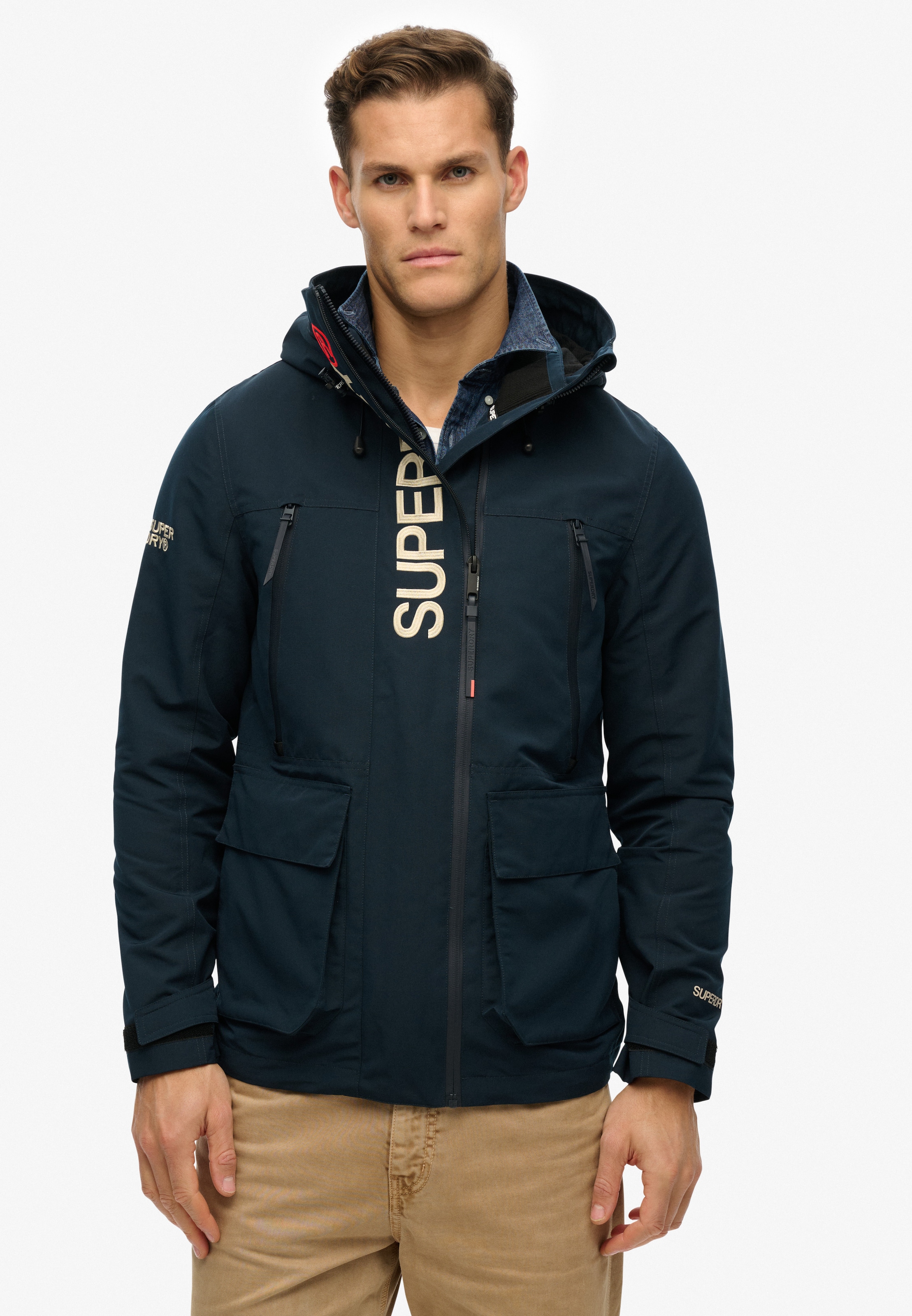 Superdry Outdoorjacke "HOOD ULTIMATE EMB WINDBREAKER", ohne Kapuze günstig online kaufen