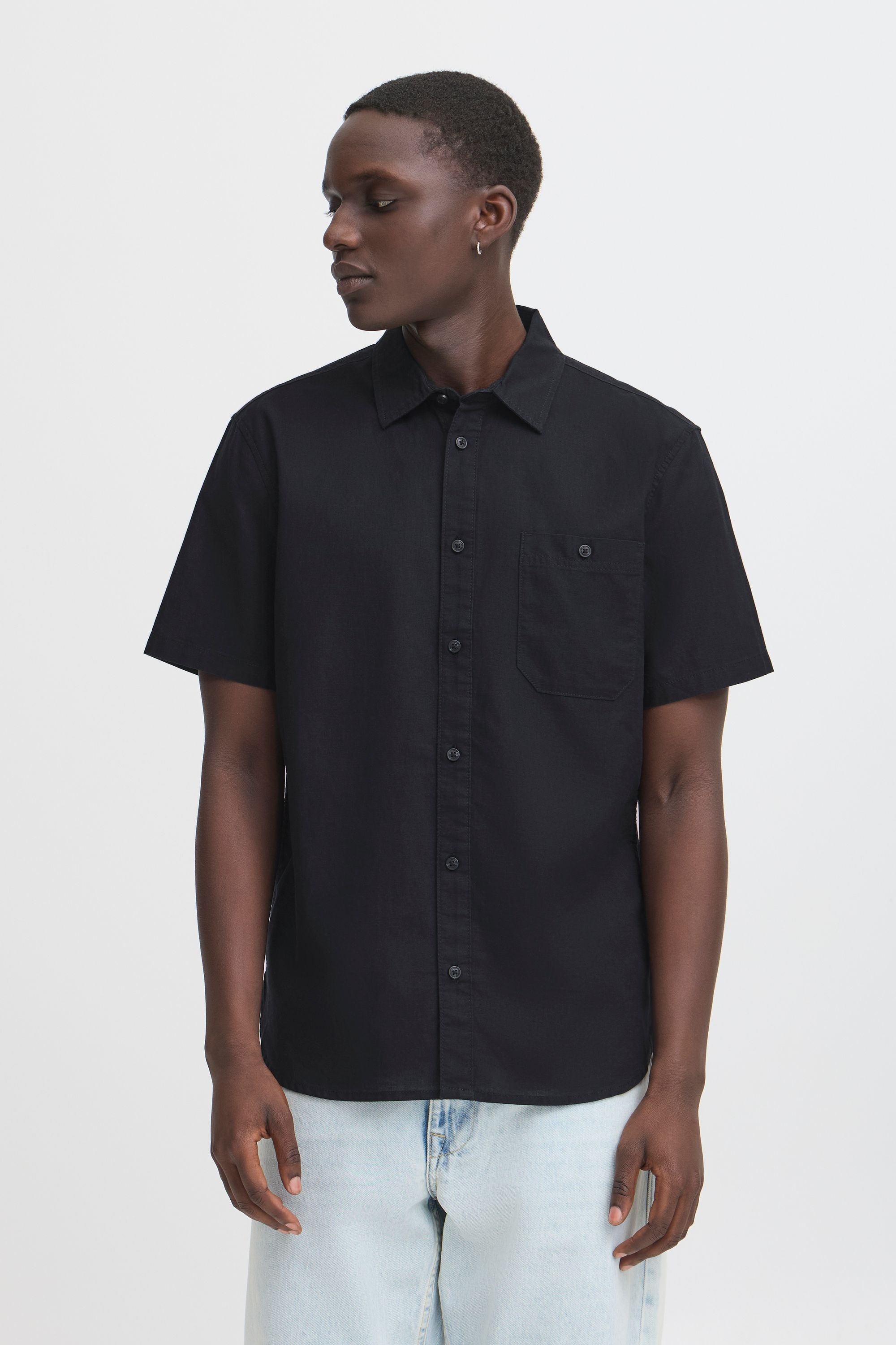 Blend Leinenhemd "BHBAY LINEN", Stilvolles Kurzarmhemd aus Leinenmix günstig online kaufen