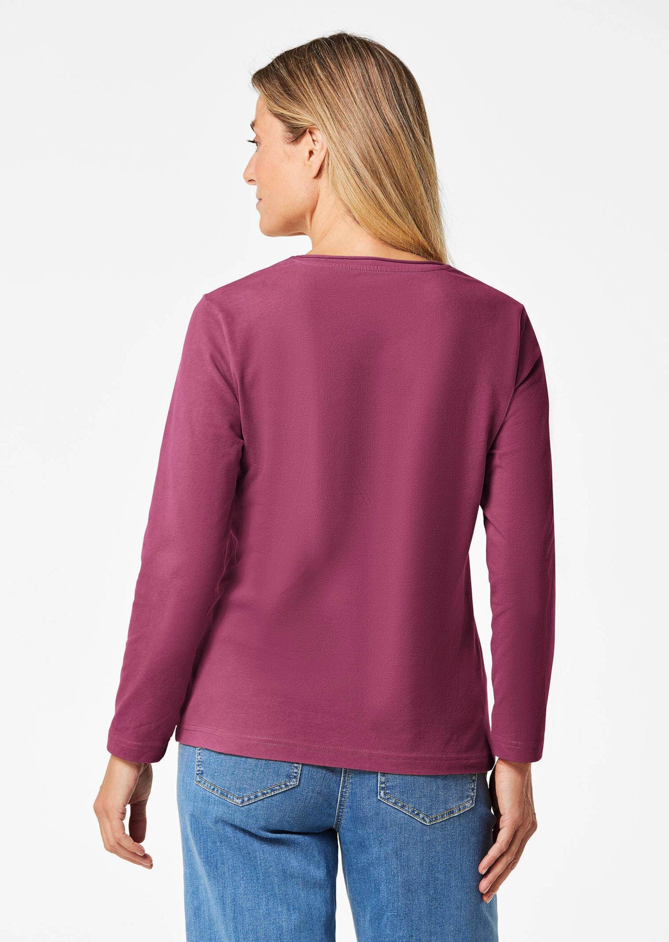 GOLDNER Longpullover »Shirt T-Shirt mit Rundhals«