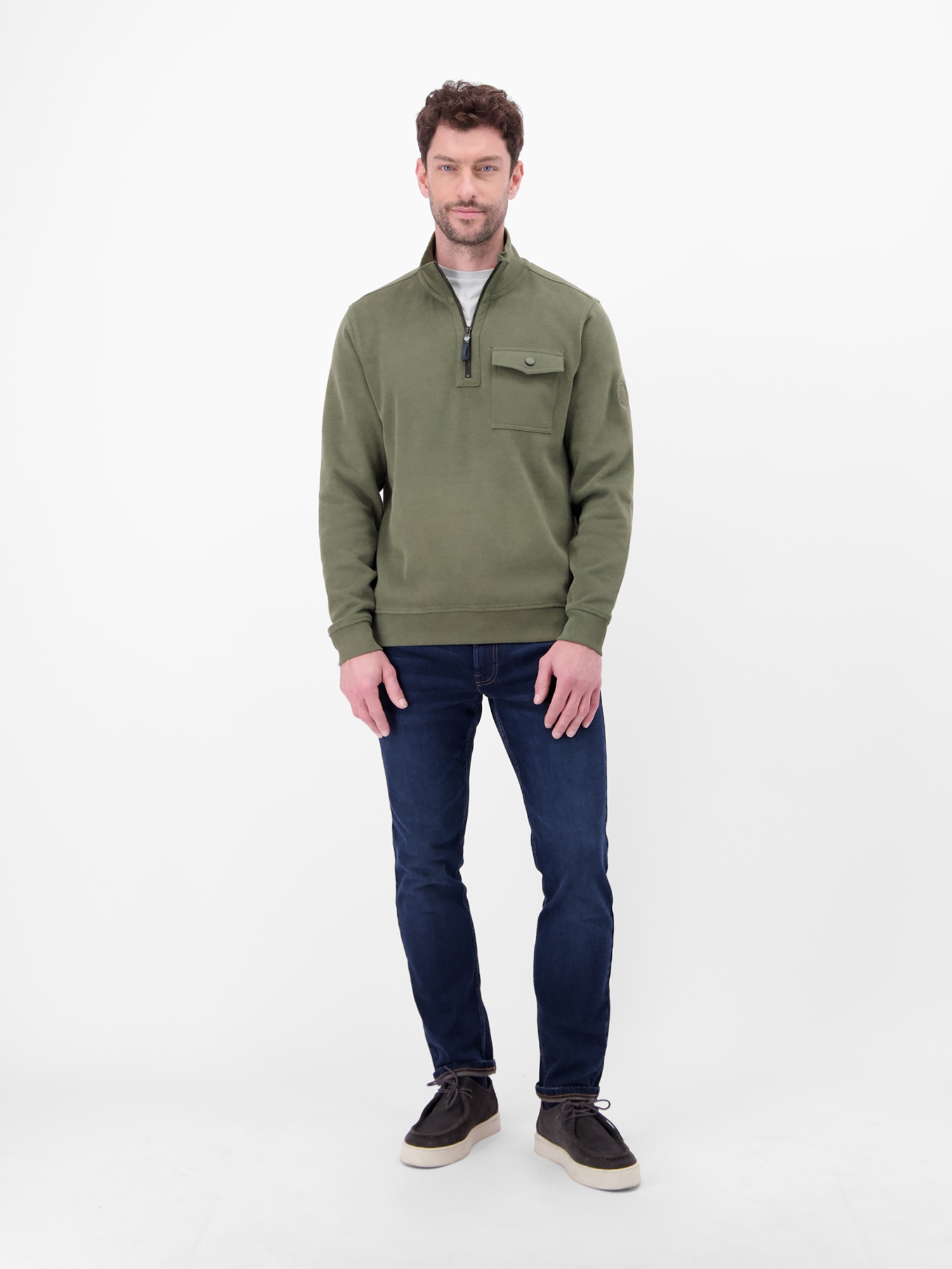 LERROS Sweatshirt »Herren Troyer, stylisch-legér«
