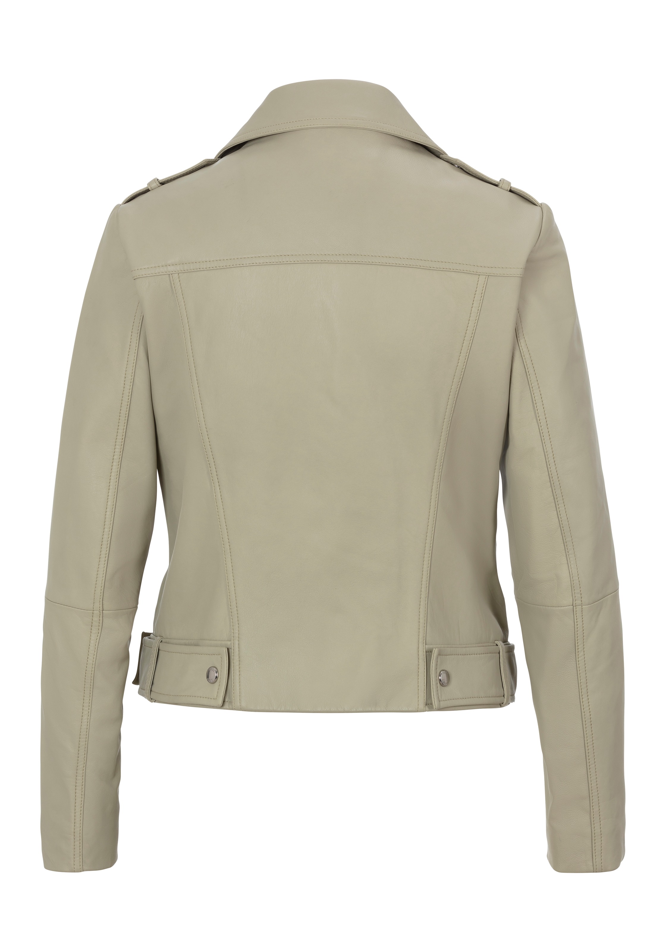 BOSS ORANGE Lederjacke "Sameli Premium Damenmode", mit Ziergürtel günstig online kaufen