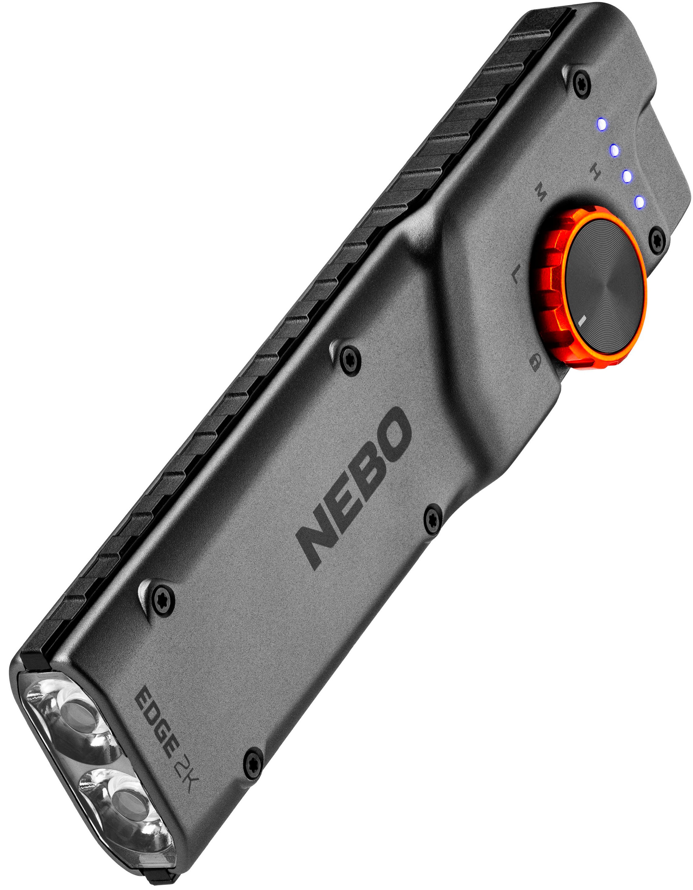 LED Taschenlampe NEBO, H:13,5cm L:3,2cm T:2,5cm, grau, Aluminium, Mobilleuchten, "Nebo EDGE 2K"