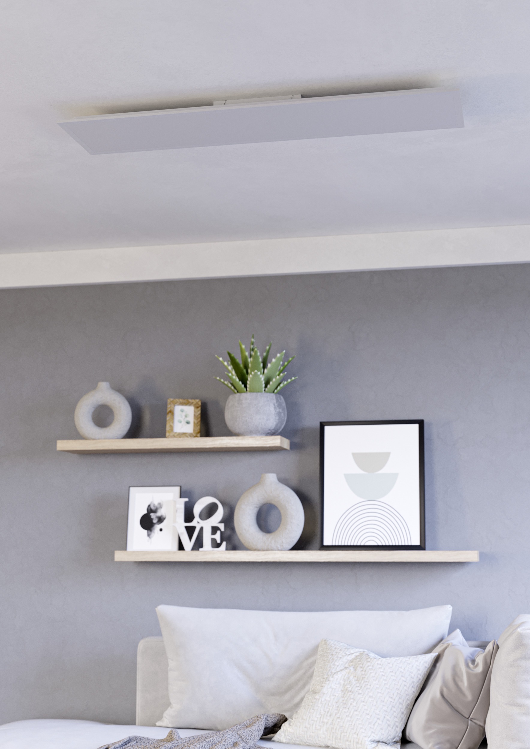 EGLO LED Deckenleuchte »MORADILLO-Z Deckenlampe - Stahl - LED - 34W - IP20« LED-Modul 1 Stk. Kaltweiß | Neutralweiß | RGB | Warmweiß Wohzimmerlampe, Esszimmerlampe, Schlafzimmer, L119,5 x B29,5 x H6,1 cm