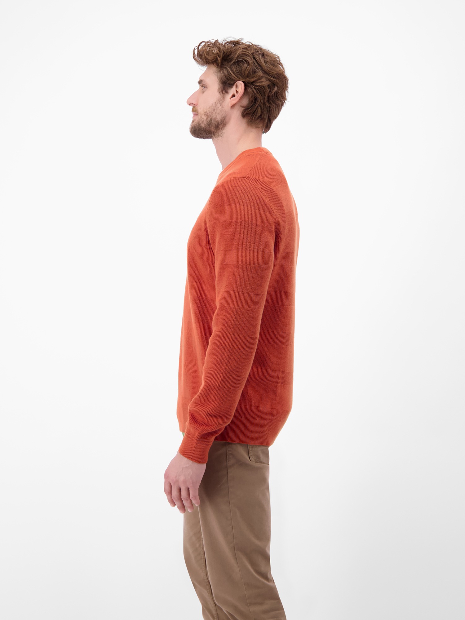 LERROS Knitted Sweater Men Red 3XL 2