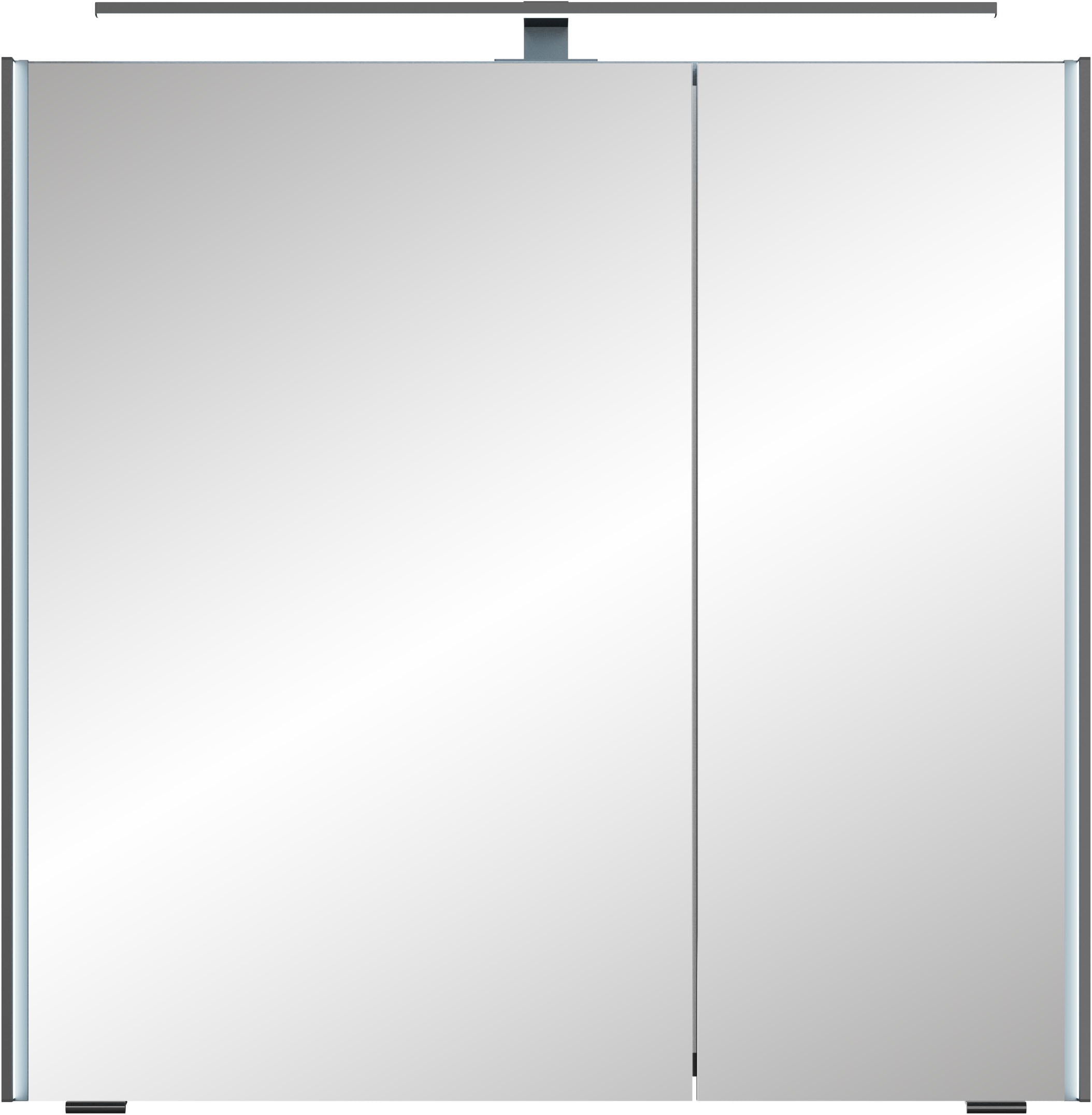 Saphir Badmöbel-Set »Serie 7045 2-teilig Mineralmarmor-Waschtisch mit LED-Spiegelschrank«, (Set, 2 St.), Badezimmer-Set 73,2 cm breit, inkl. Türdämpfer, 2 Türen, 2 Schubladen