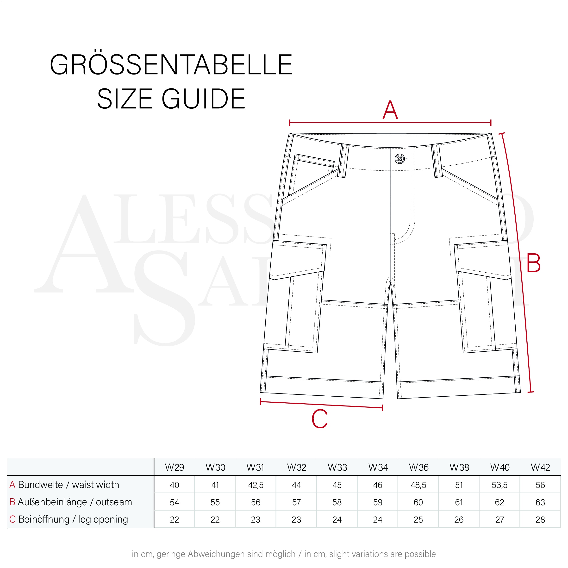 Alessandro Salvarini Cargoshorts »ASNico«, inklusive passendem Gürtel