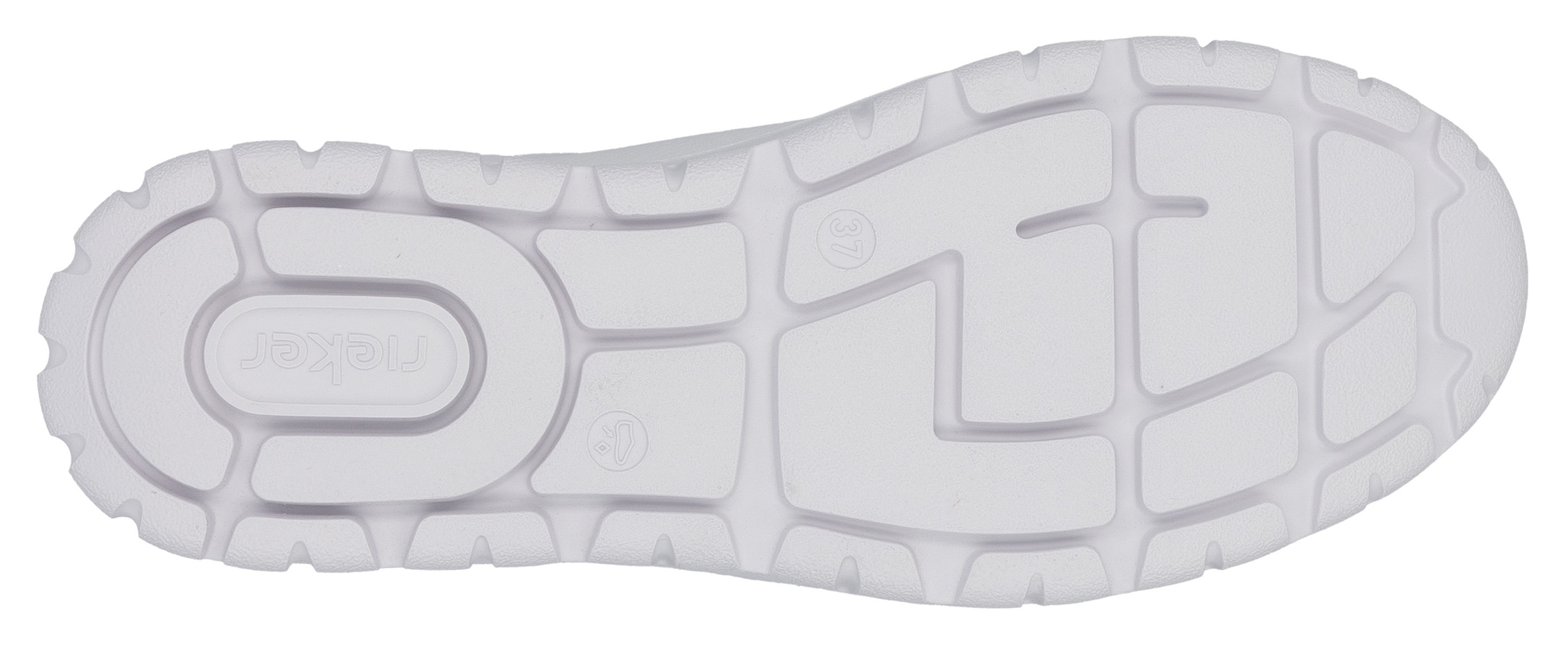 Rieker Sneaker, Schnürschuh, Halbschuh, Freizeitsneaker, seitlicher Reißverschluss