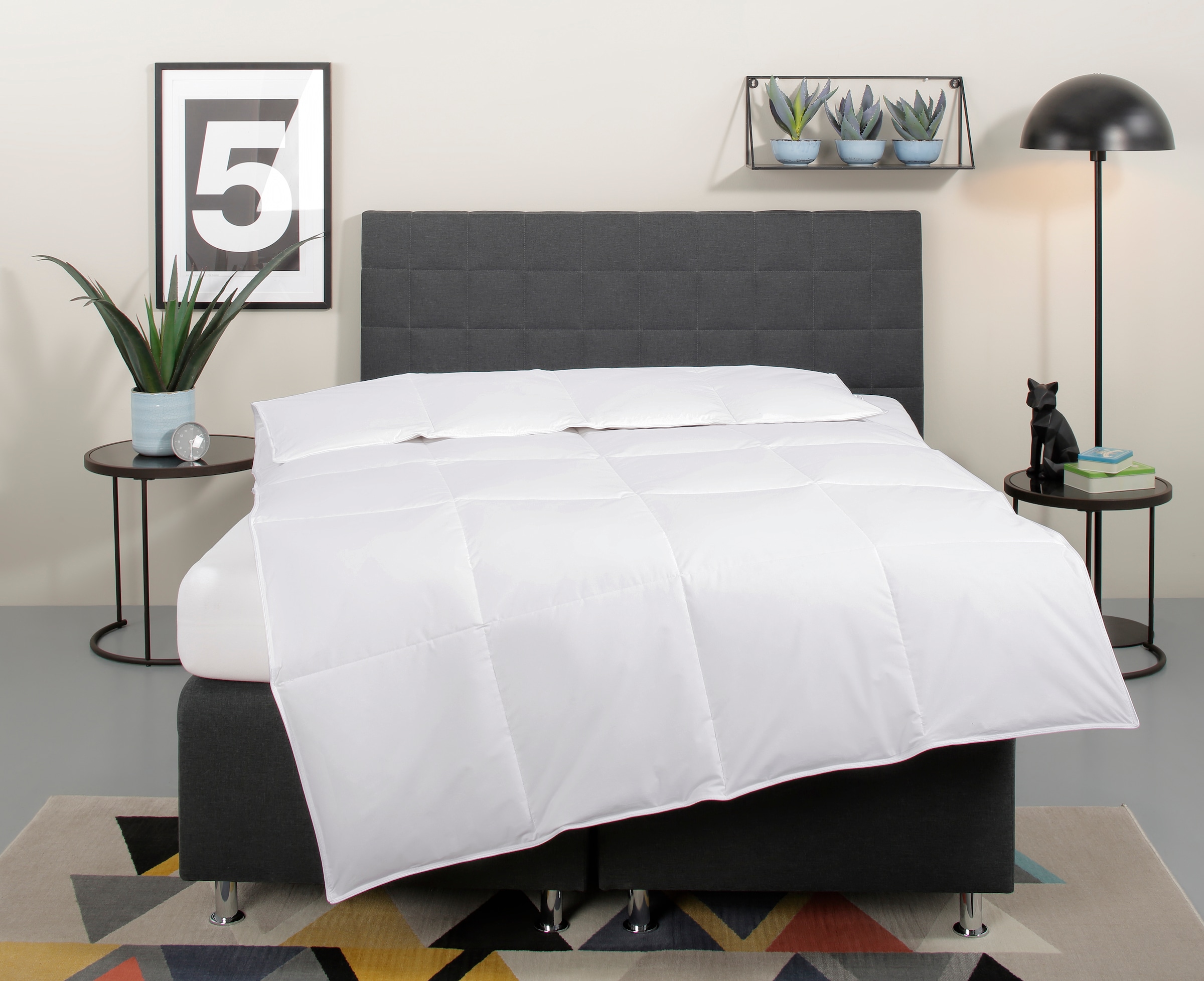 OTTO home Daunenbettdecke "Cyra, Bettdecke 135x200 cm, 155x220 cm" normal F günstig online kaufen