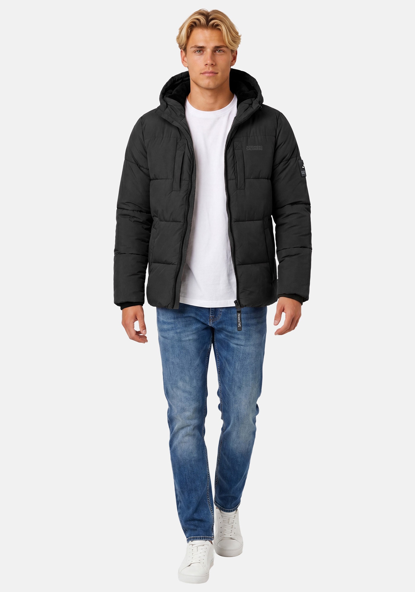 Alessandro Salvarini Winterjacke "ASKelvin" innen komplett mit warmem Teddyfell