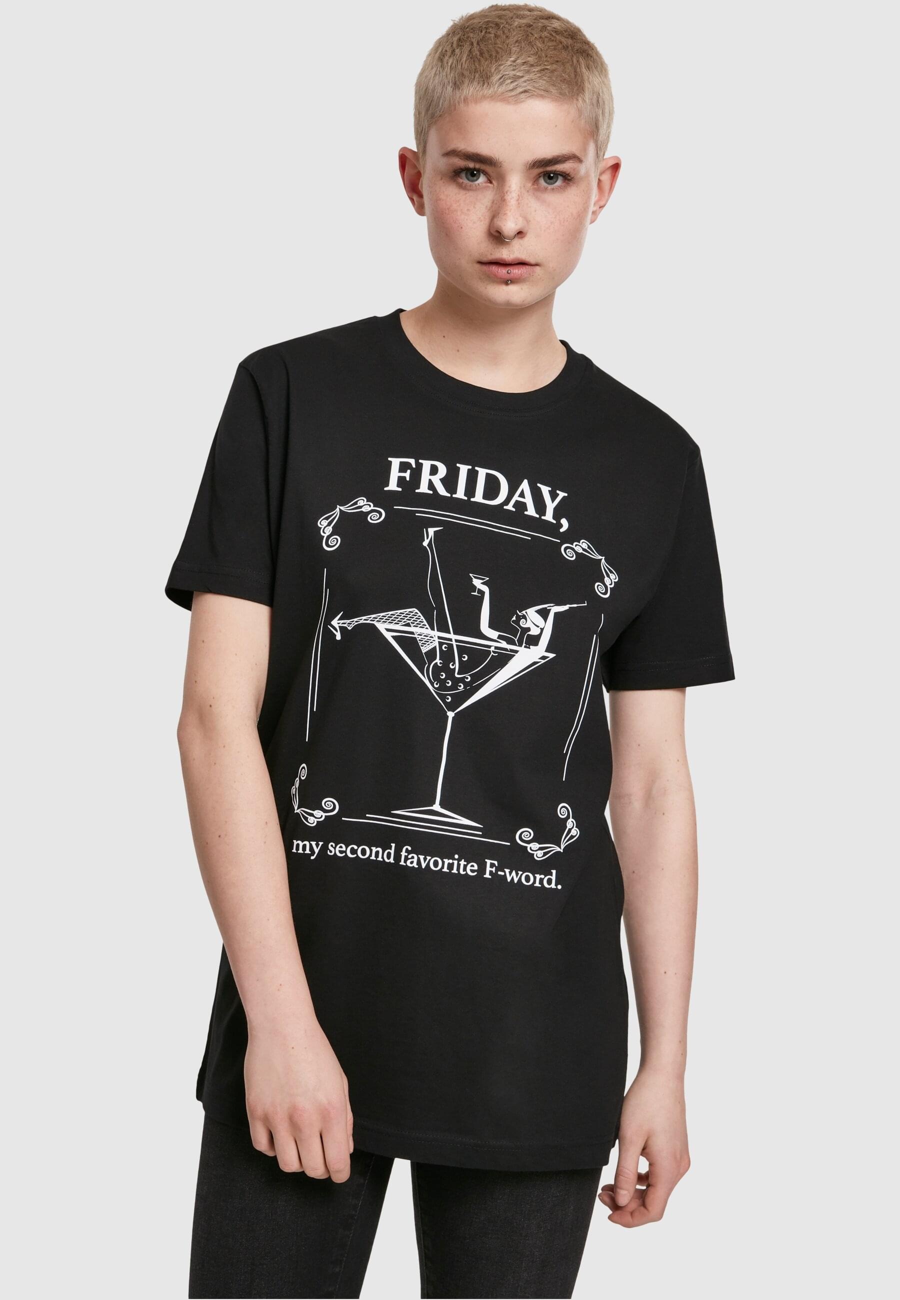 MisterTee Kurzarmshirt »MisterTee Damen Ladies F-Word Tee«, (1 tlg.)