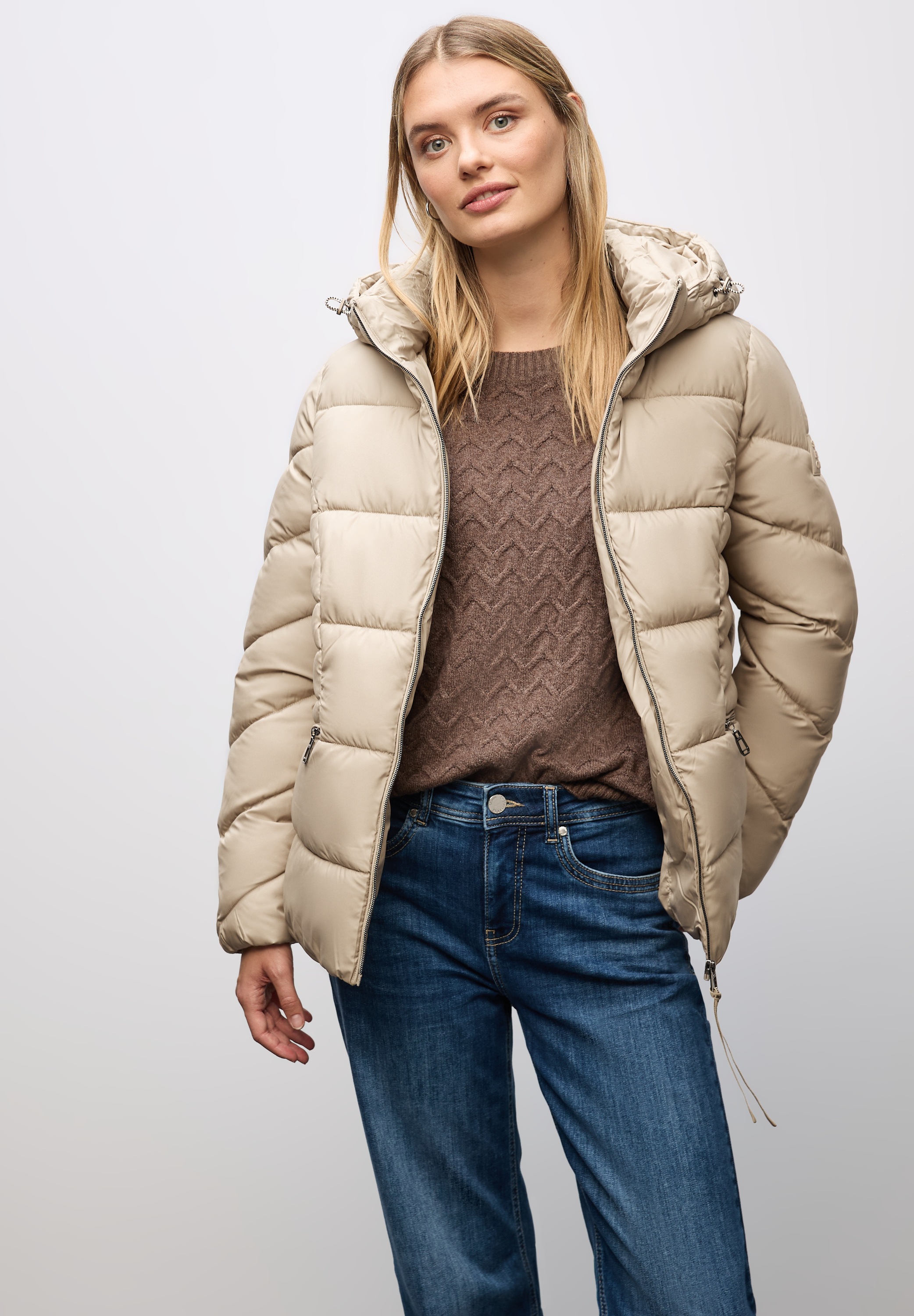 STREET ONE Steppjacke mit Kapuze mit Kapuze günstig online kaufen