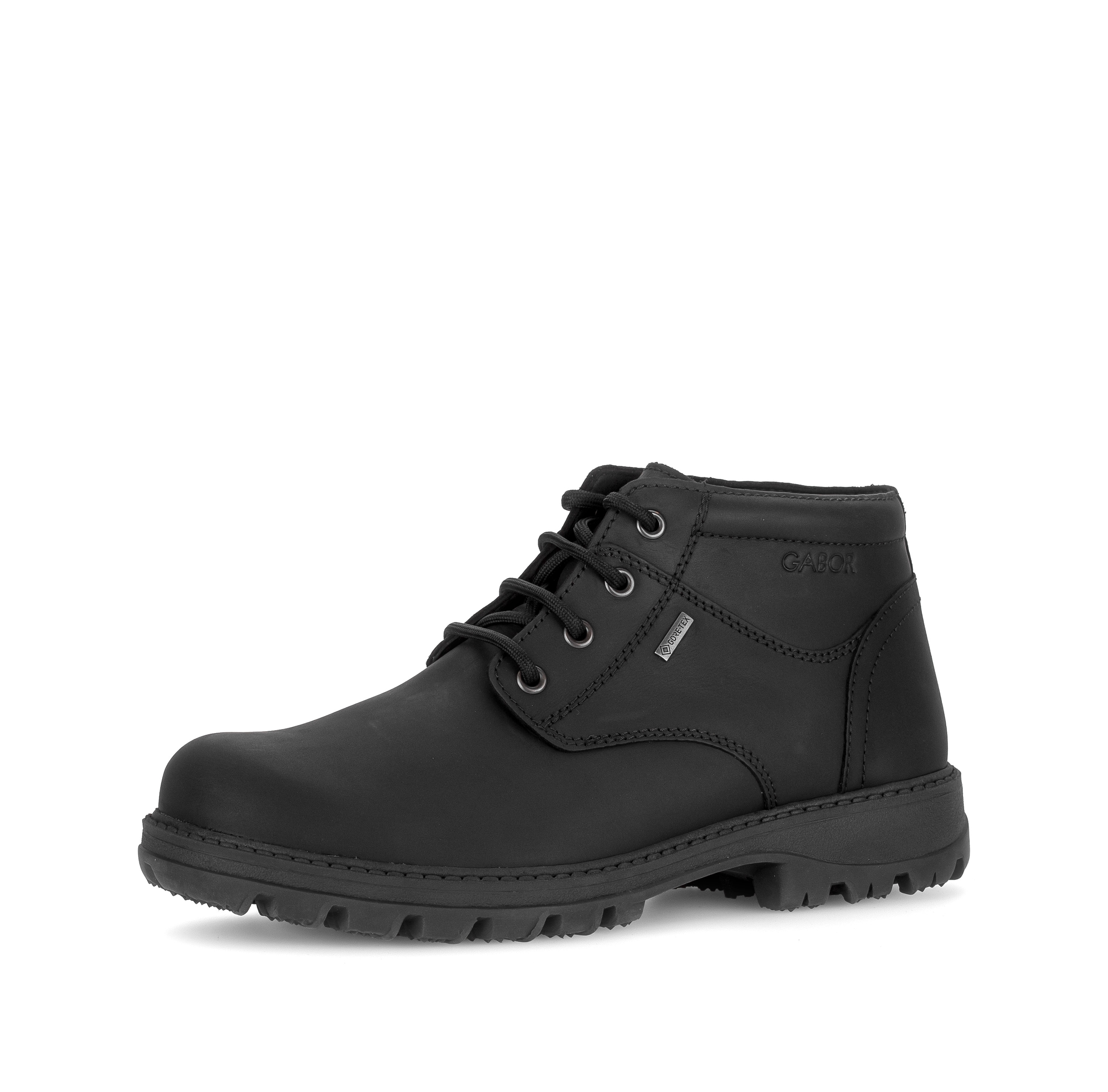 Gabor Schnürboots Schnürstiefelette, mit Ziernähten in Schuhweite G (= weit)