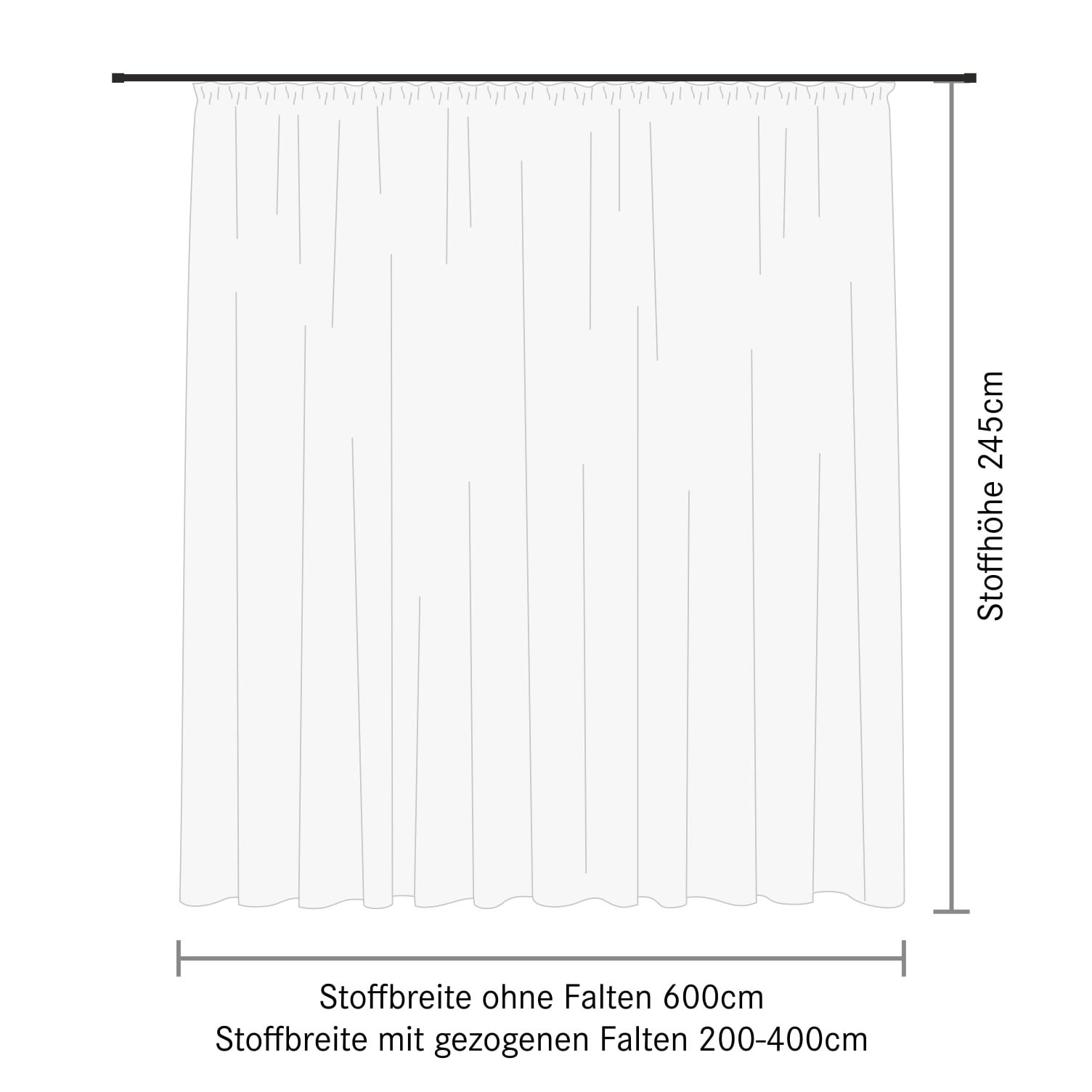 Gerster Gardine »Alina«, (1 St.), Pflegeleichte, matte Effekt-Webware