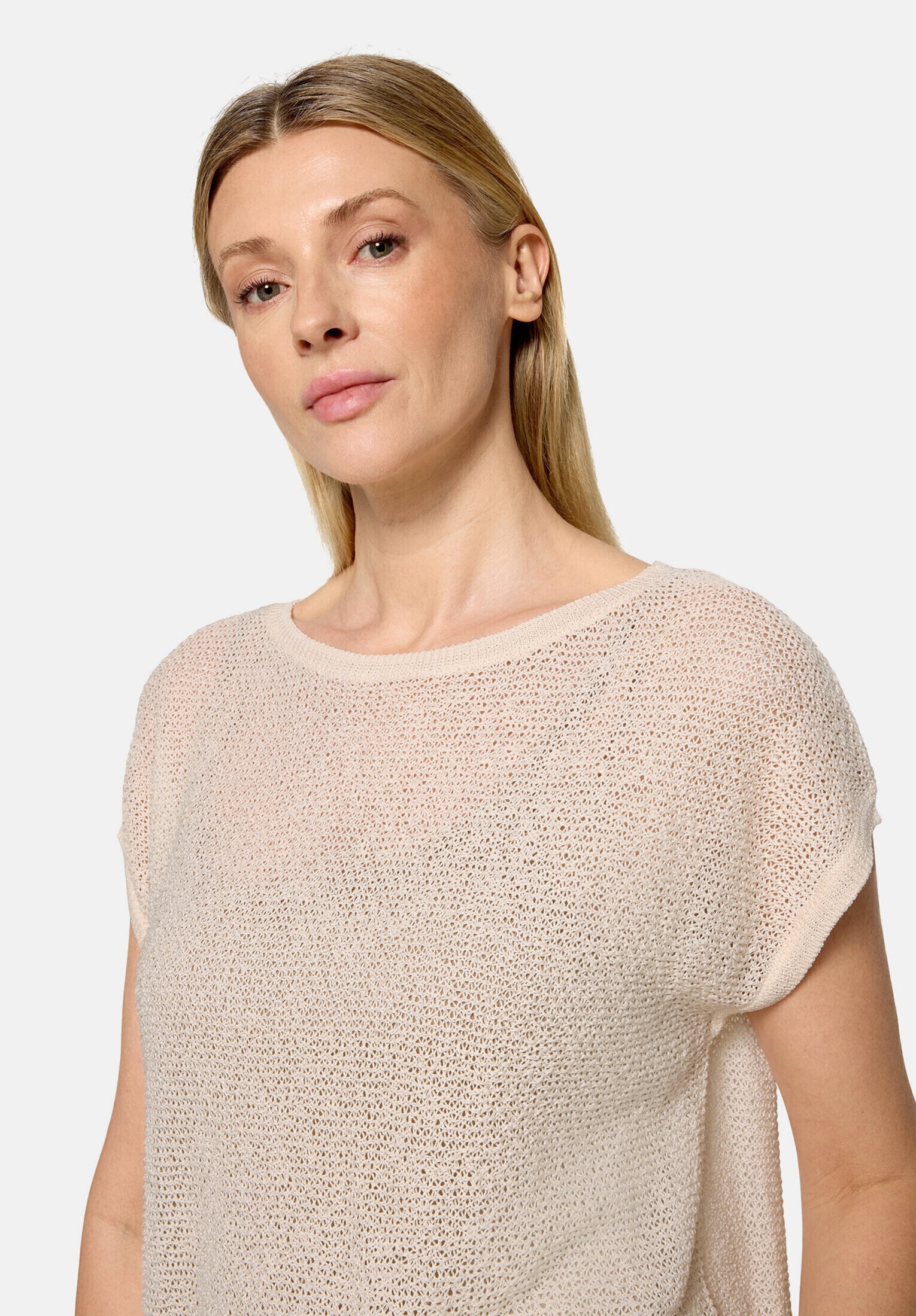 Cartoon Stricktop »Damen mit Rundhalsausschnitt«
