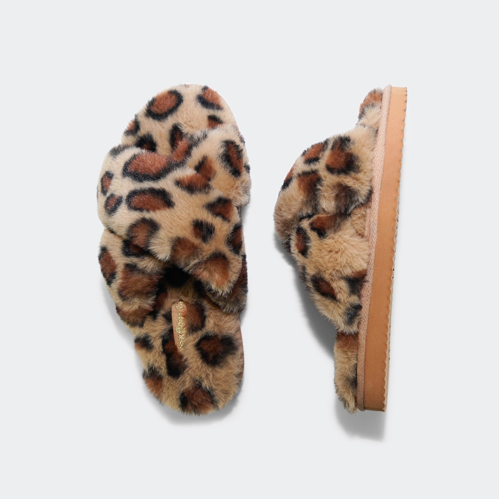 Flip Flop Pantoffel »cross*fur leo 2«