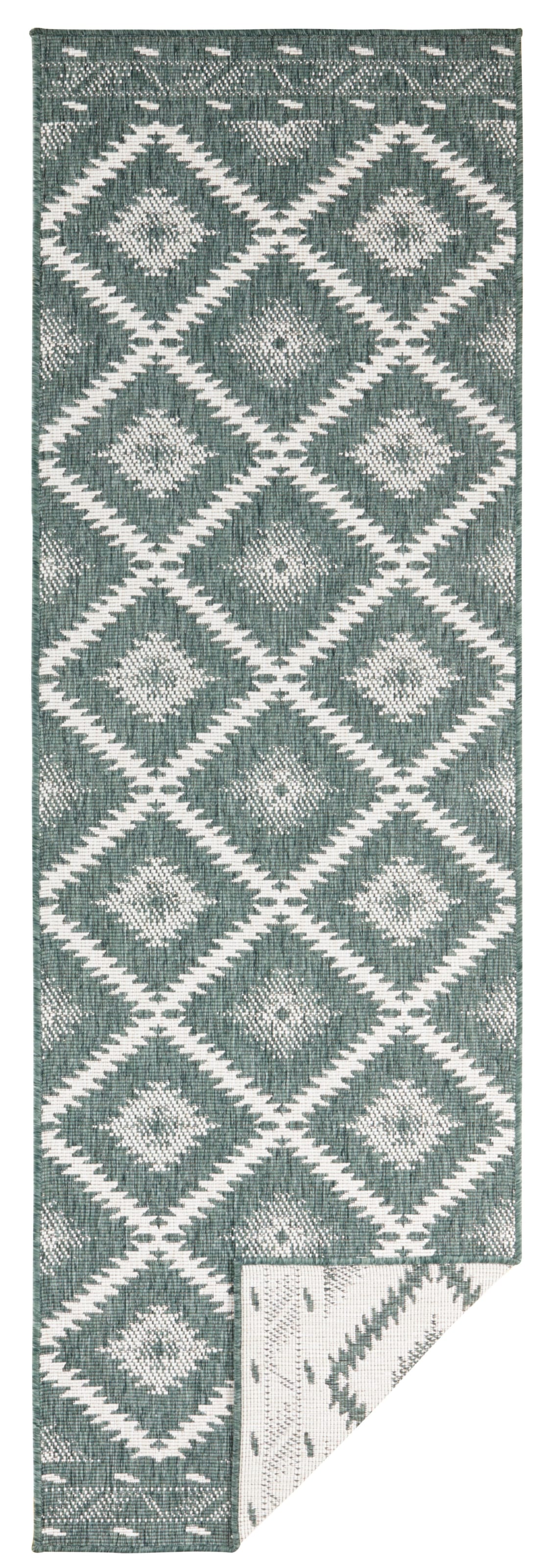 NORTHRUGS Teppich "Malibu Wendeteppich", rechteckig, 5 mm Höhe, In-& Outdoor, Wetterfest, Balkon, Läufer, Wohnzimmer, Wa