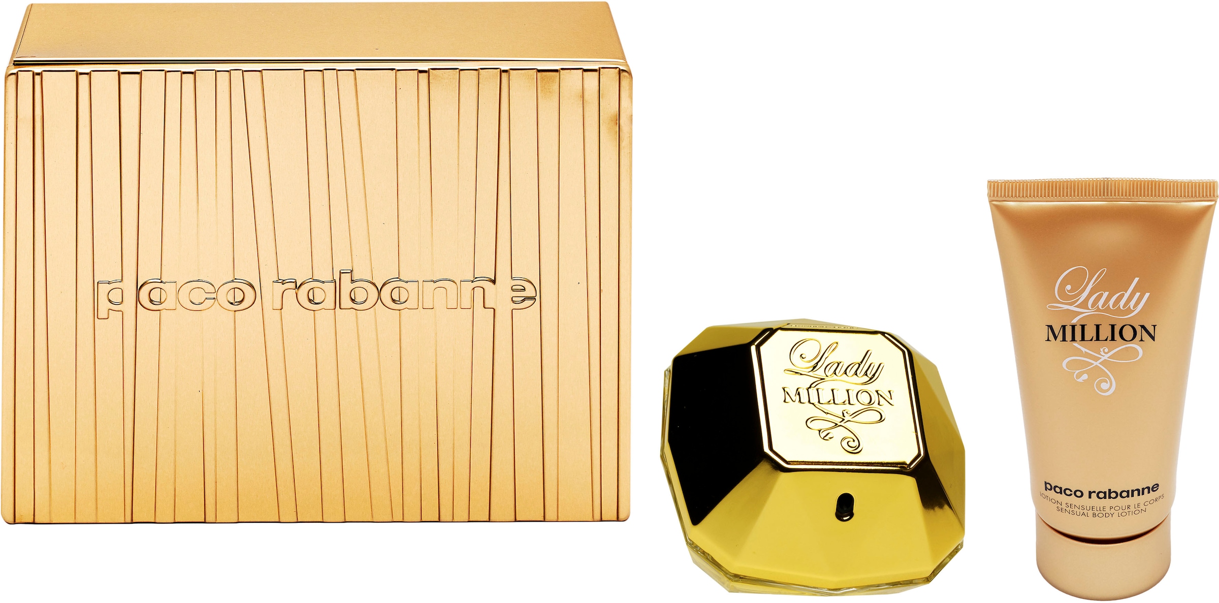 paco rabanne Duft-Set »Lady Million«, (2 tlg.), Parfum, EdP, Frauenduft, Bodylotion