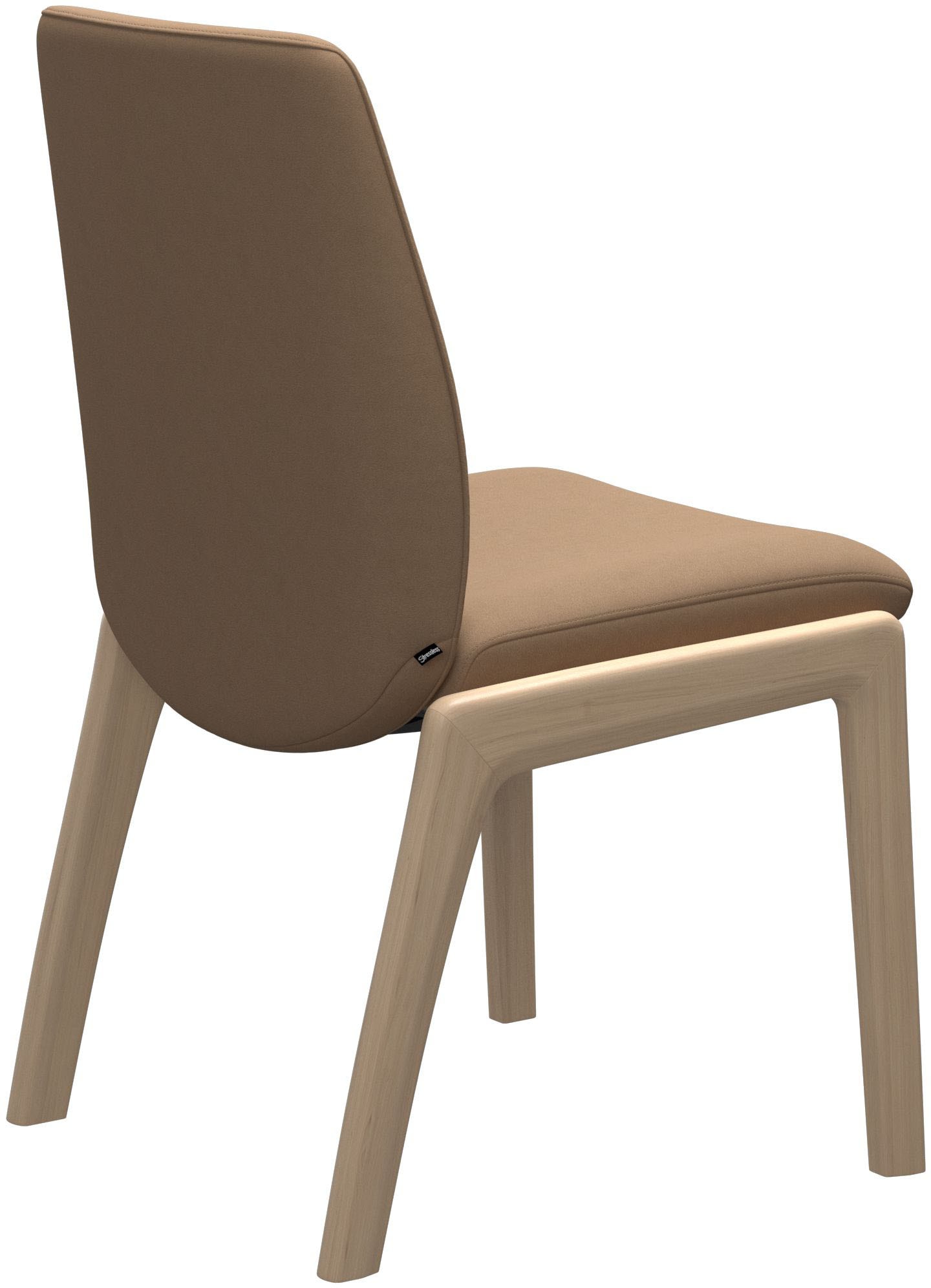 Stressless® Polsterstuhl »Laurel«, Microfaser DINAMICA, Low Back, Größe L, mit abgerundeten Beinen in Eiche natur