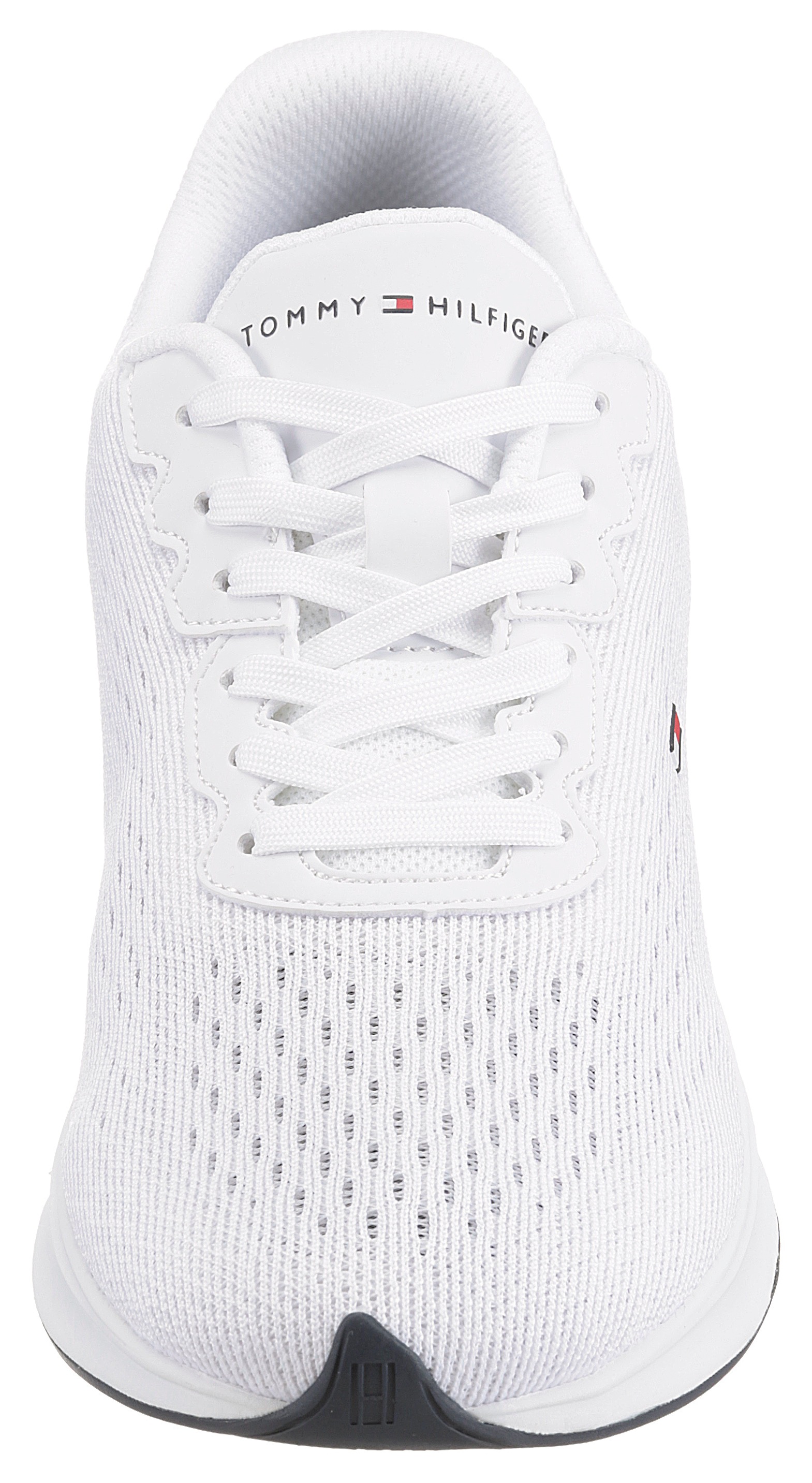 Tommy Hilfiger Sneaker »LIGHTWEIGHT RUNNER KNIT FLAG«, mit seitlicher Logostickerei