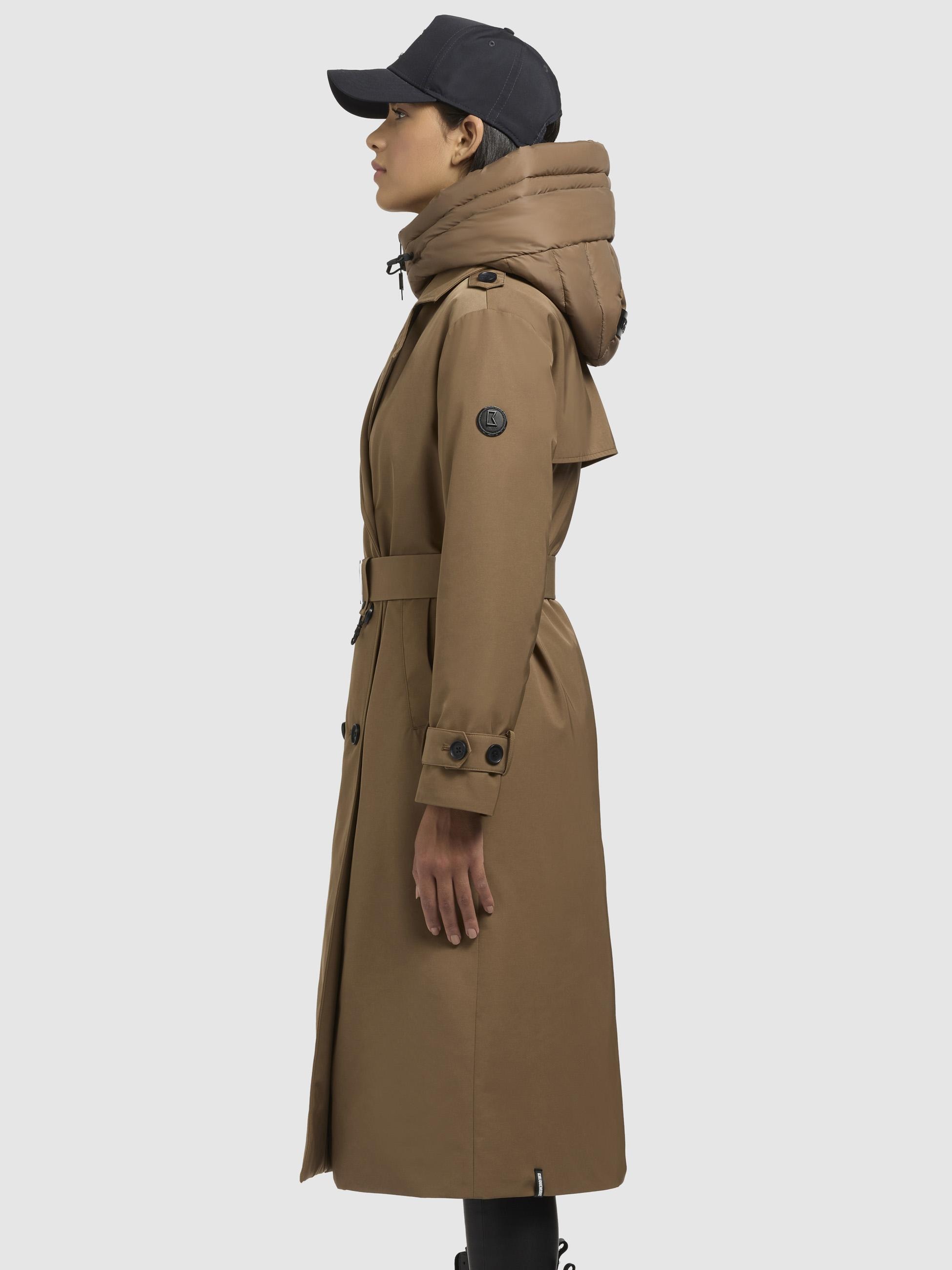 khujo Trenchcoat »Elena-YM«, Warmer Wintermantel mit doppelter Knopfleiste