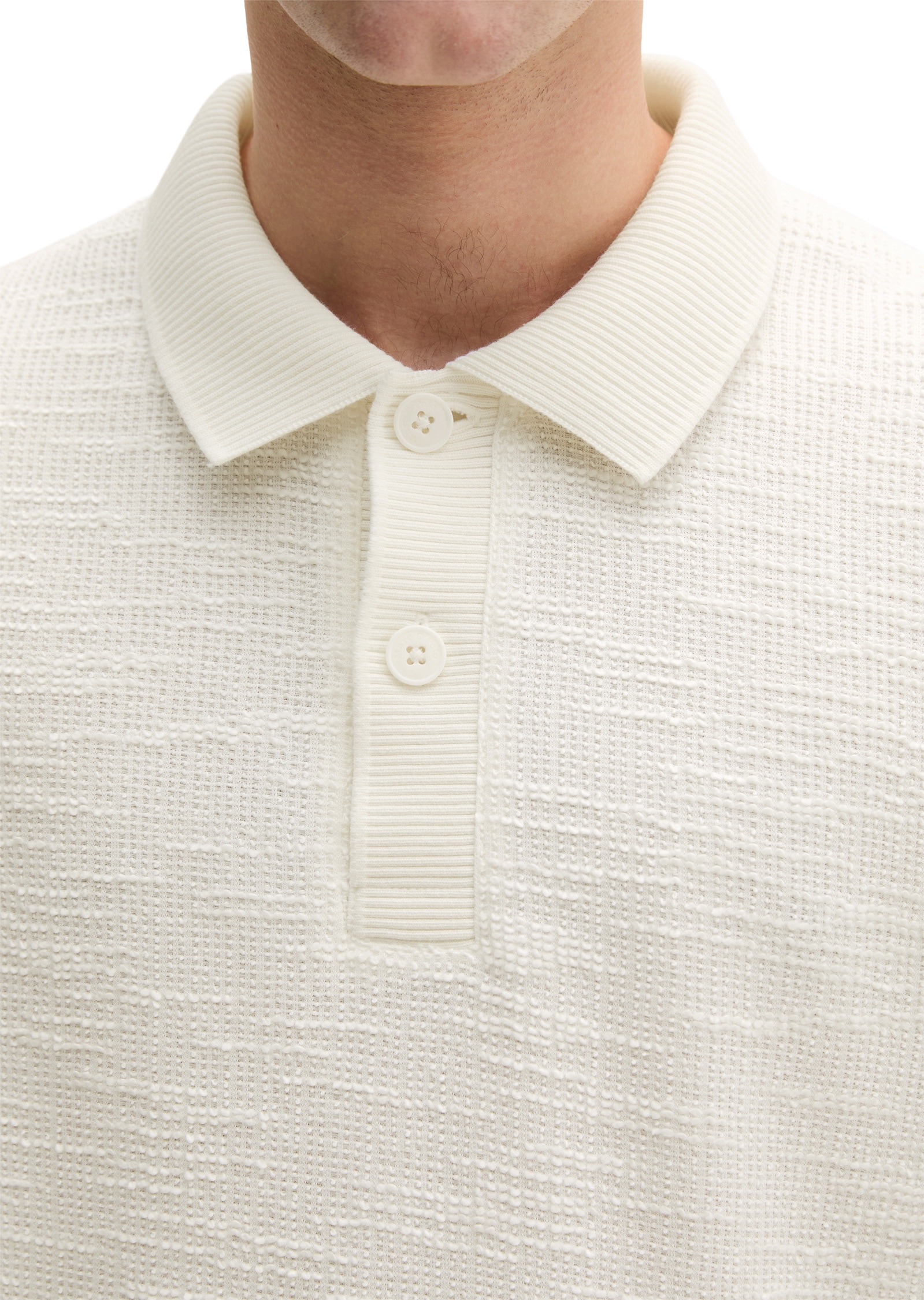 Marc O'Polo Poloshirt »aus weichem Bouclé-Jersey«