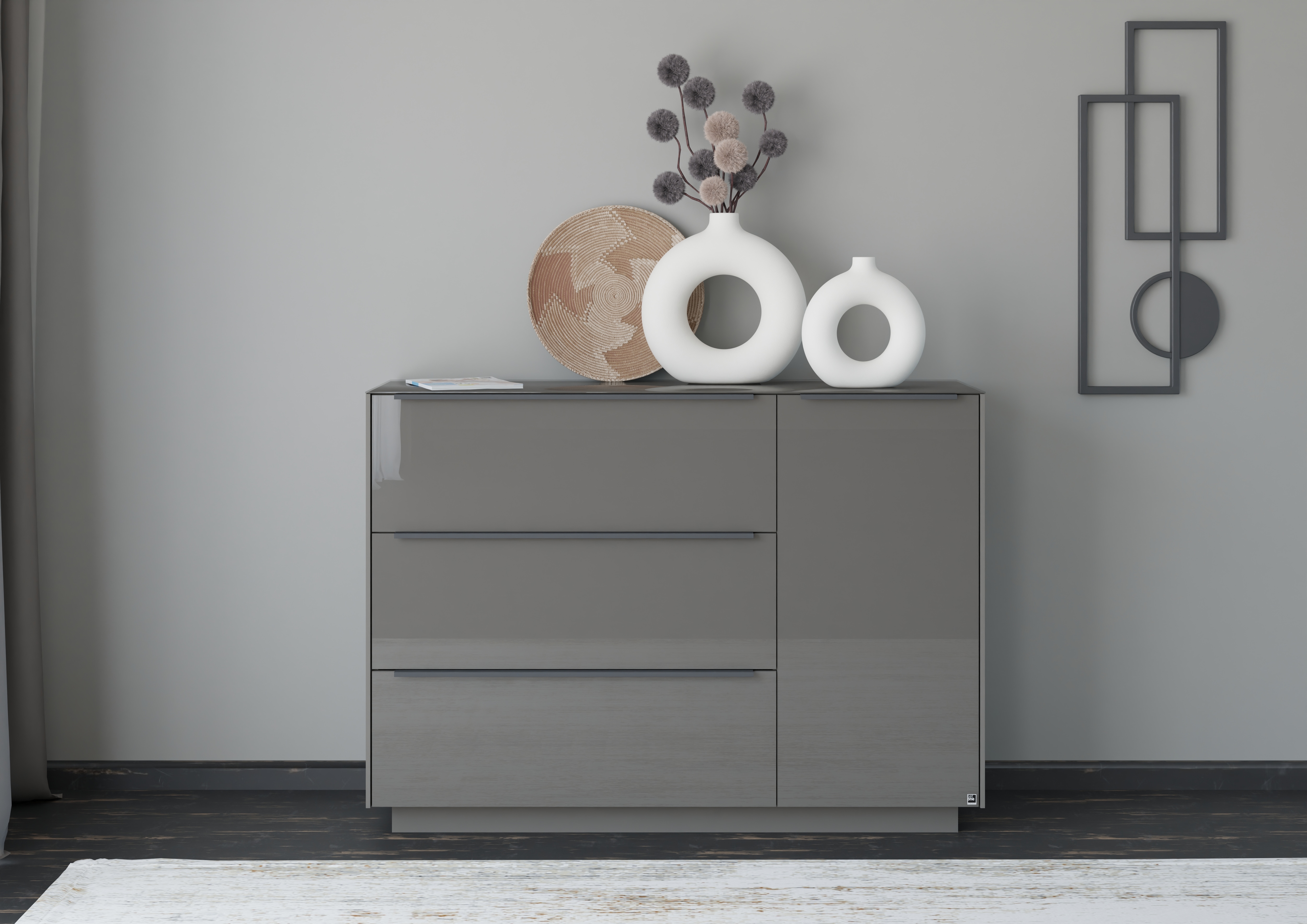 set one by Musterring Sideboard "Reno" 1 Stk. tlg. Mit Sockel in diversen Farben, 102 cm Höhe & Farbauswahl