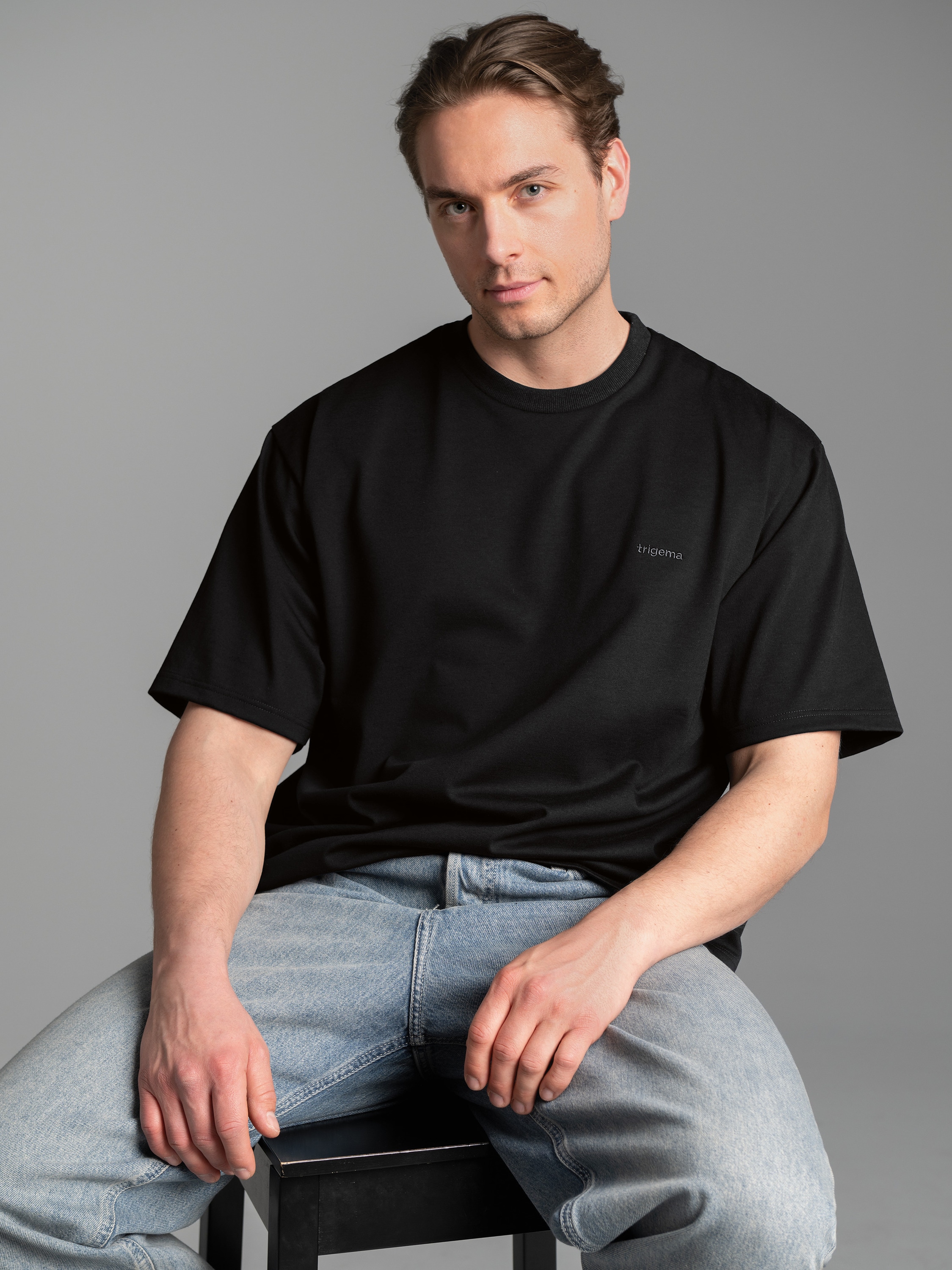 Trigema T-Shirt »TRIGEMA Heavy Oversized T-Shirt«, (1 tlg.)