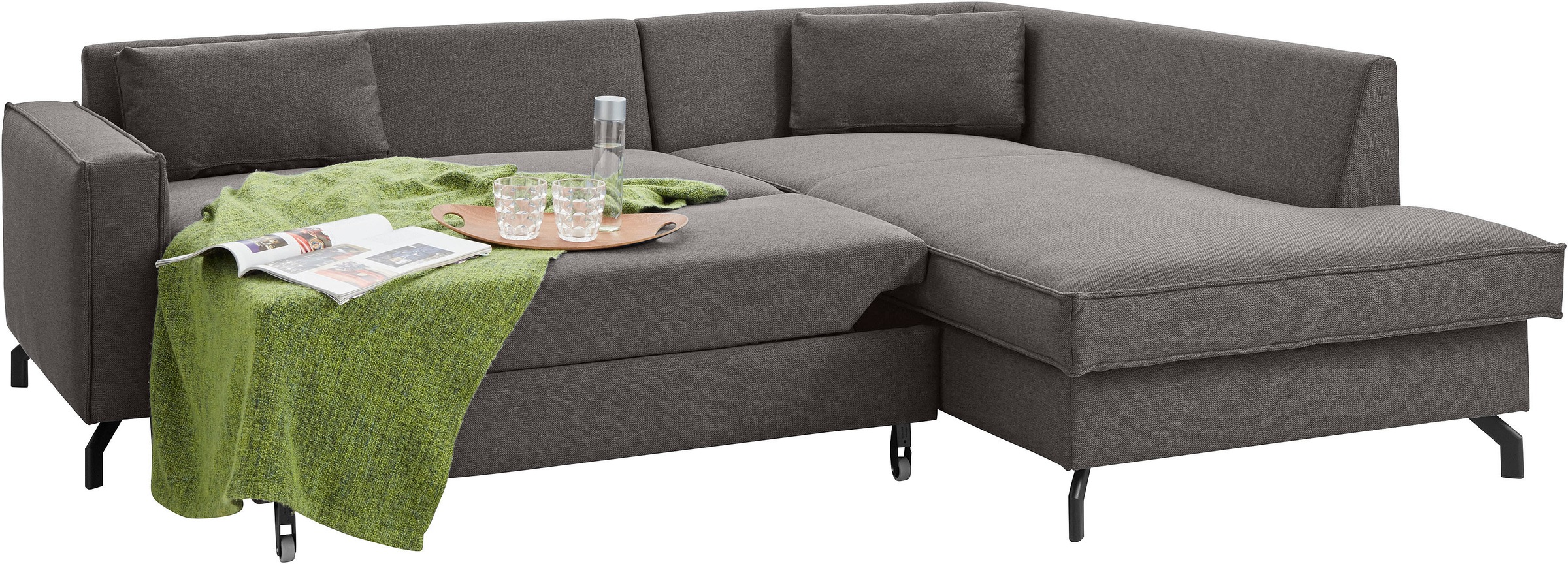 exxpo - sofa fashion Ecksofa »Daytona, L-Form«, wahlweise mit Bettfunktion und Bettkasten