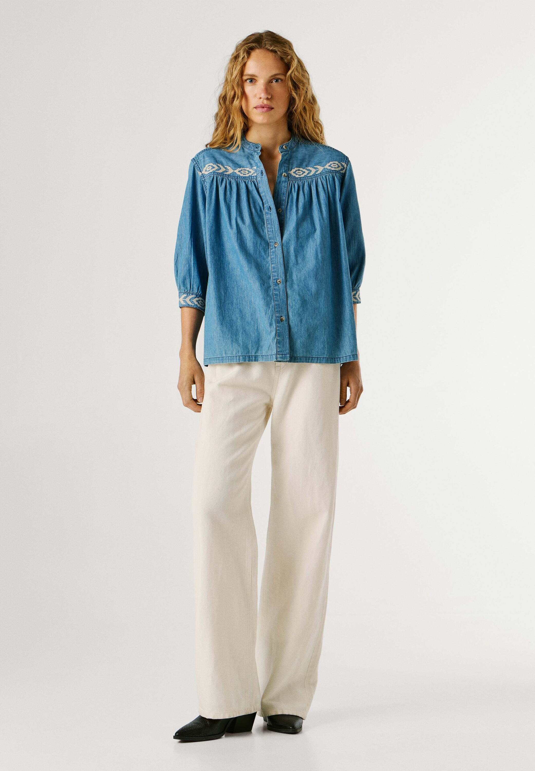 Pepe Jeans Funktionsshirt »shirt LIVIA EMBROIDERED«
